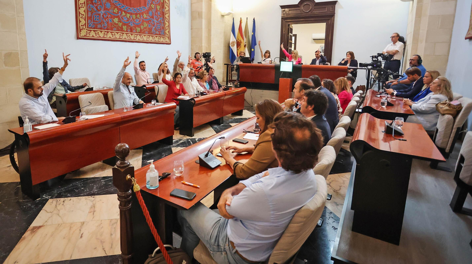 Imagen de un pleno del Ayuntamiento de Jerez