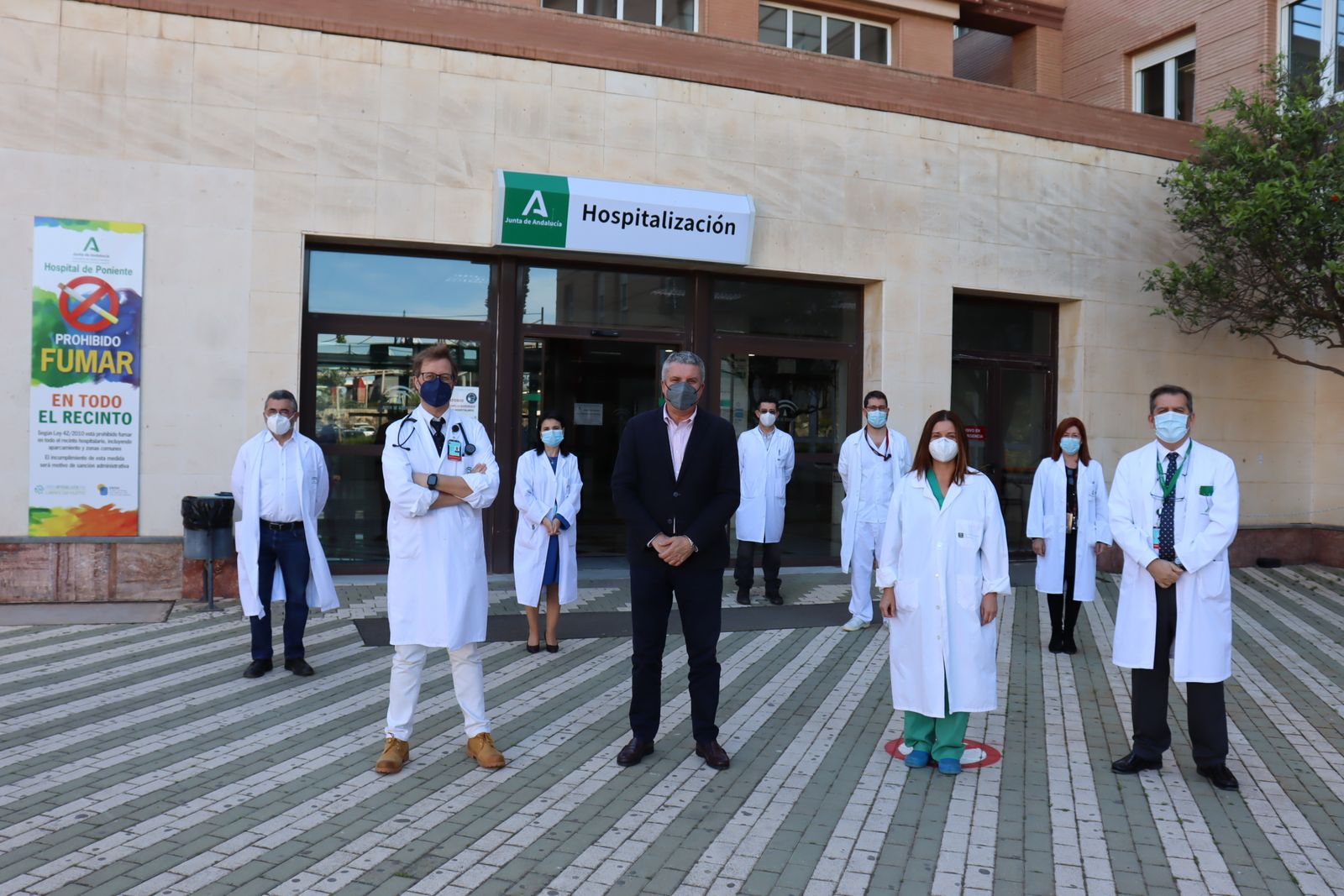 El delegado de Salud en Almería, Juan de la Cruz Belmonte Mena, este jueves en El Ejido.