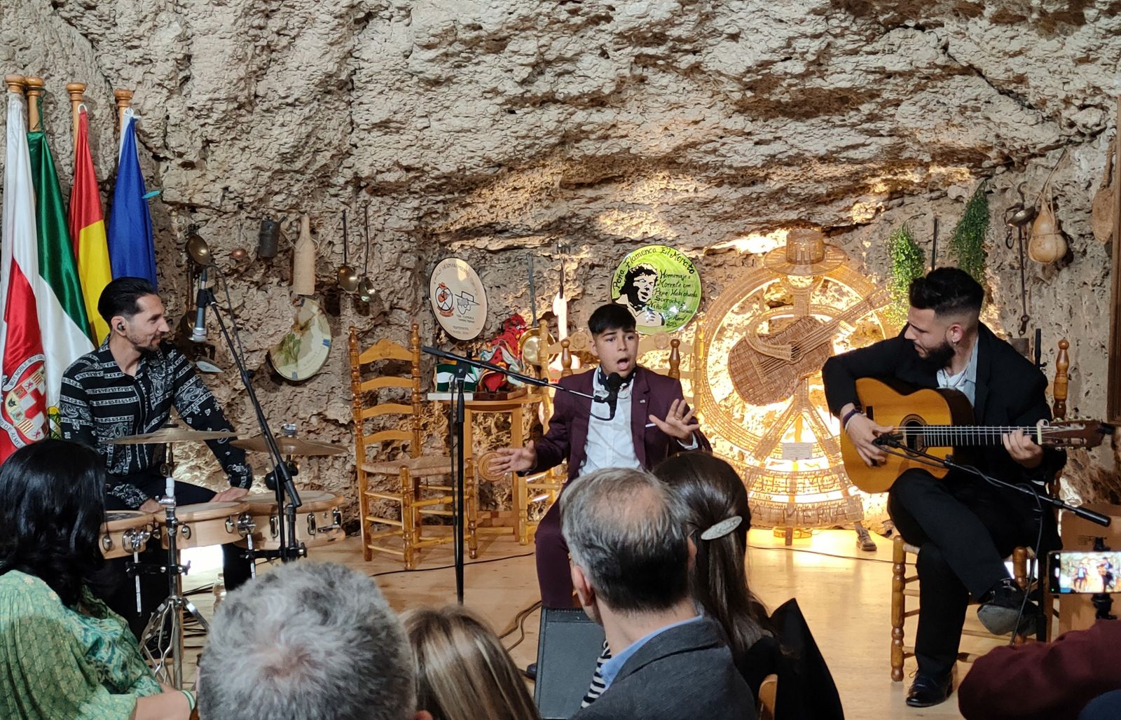 Rafael Amador con Antonio de Quero y Moi Santiago.