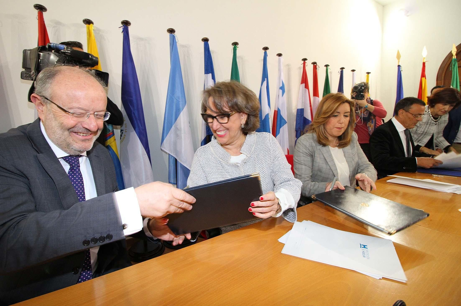 Susana Díaz, en La Rábida