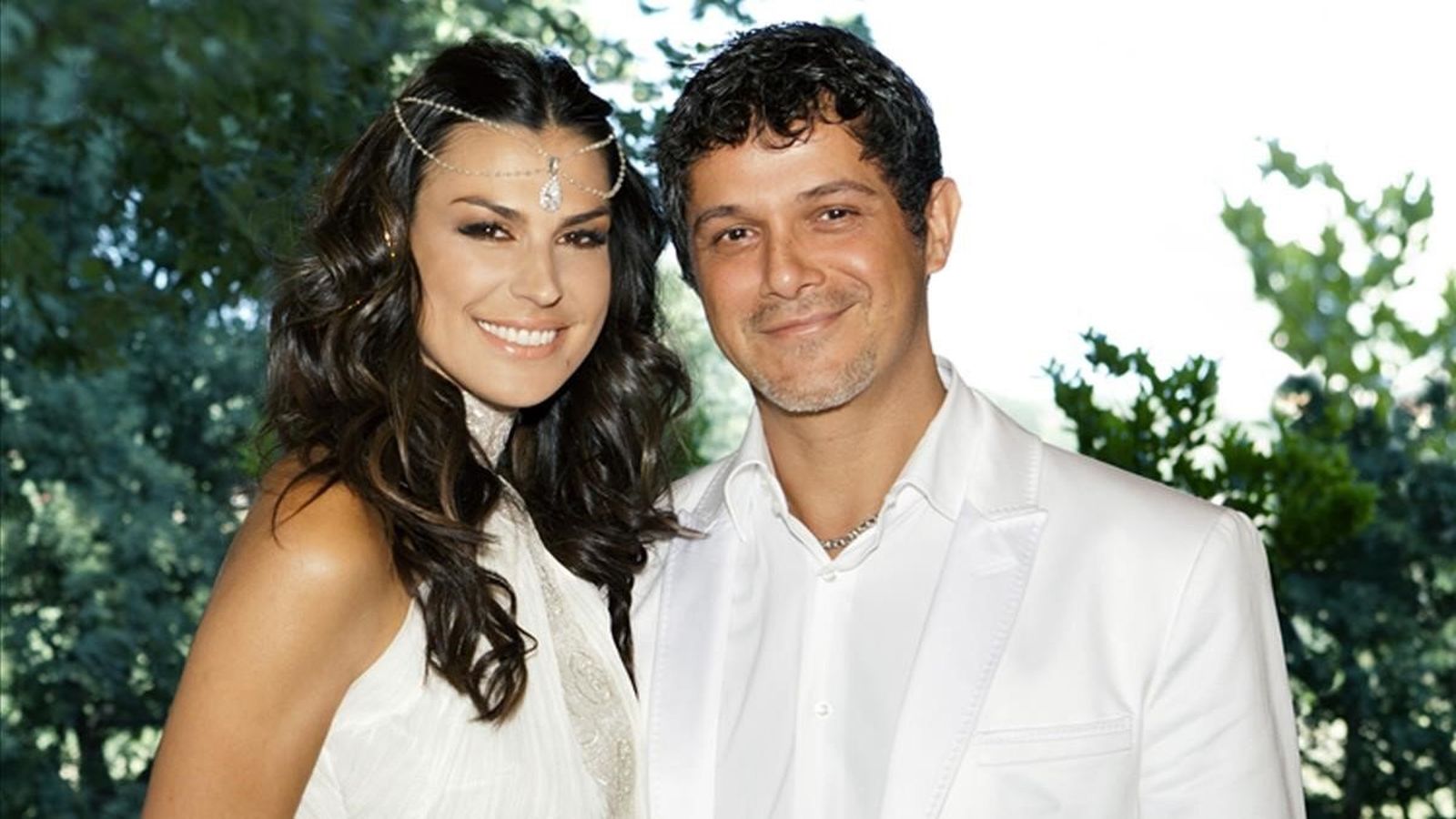 Alejandro Sanzy Raquel Perera, el día de su boda.