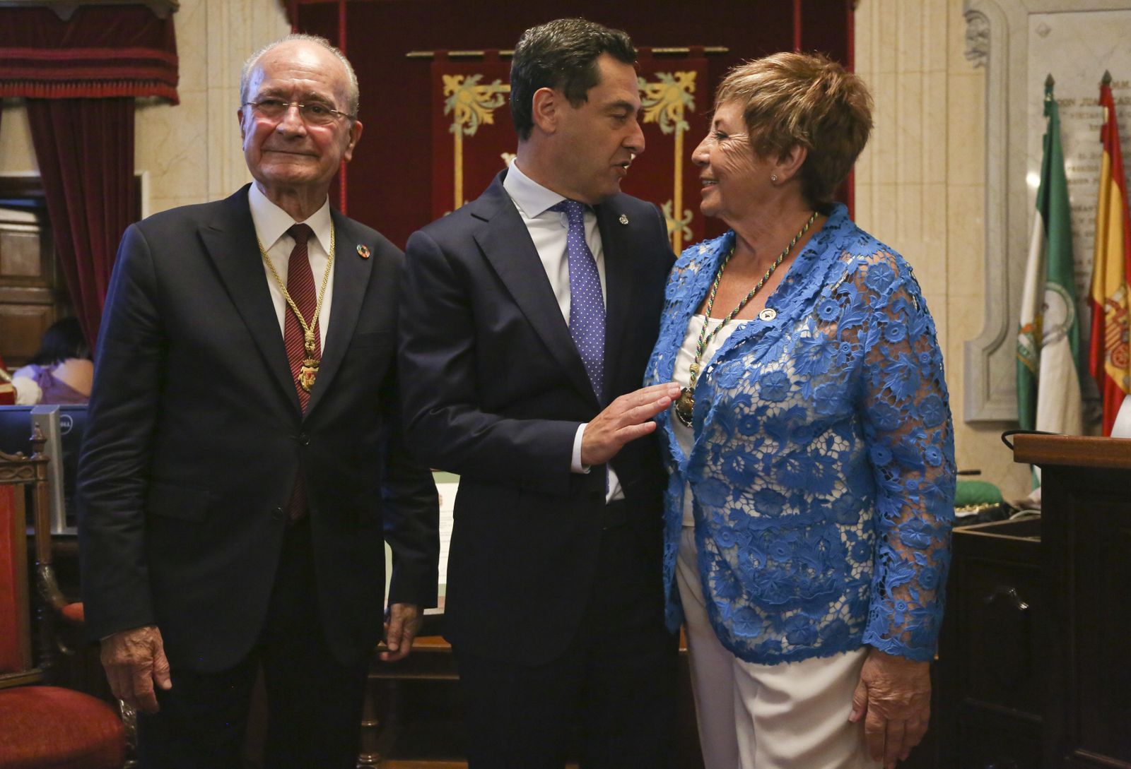 Homenaje a Celia Villalobos en el Ayuntamiento de Málaga (fotos)