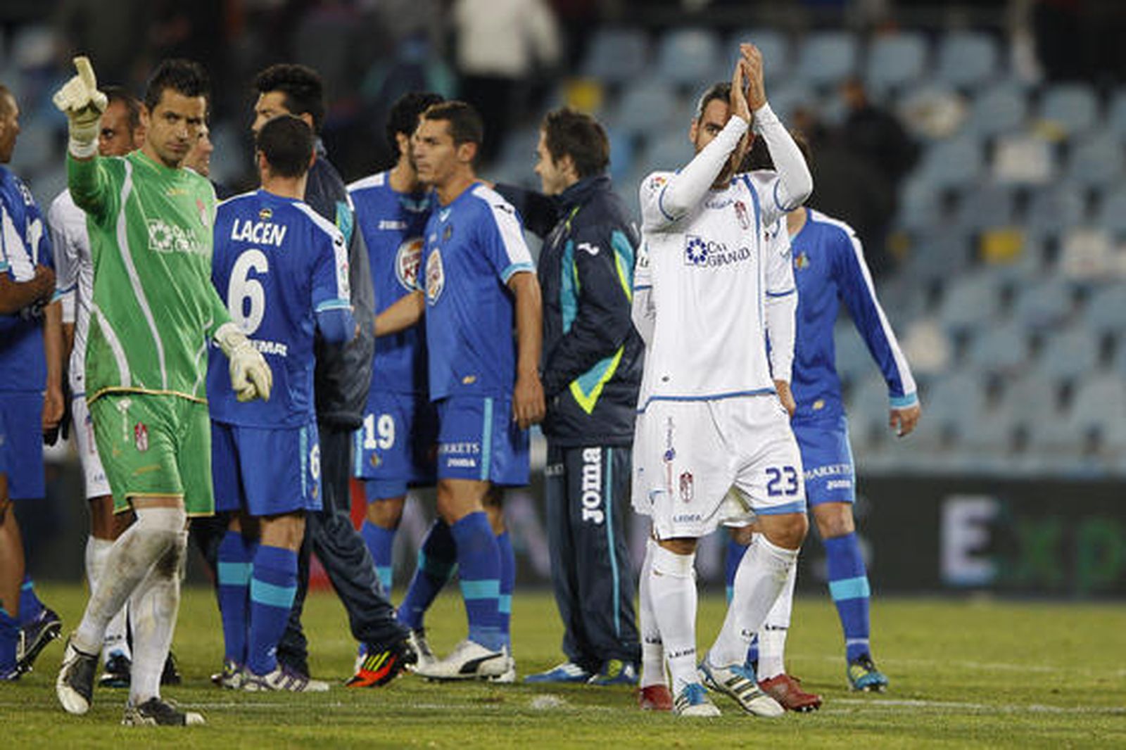 El Granada se trae una derrota injusta de Getafe (1-0). / LOF