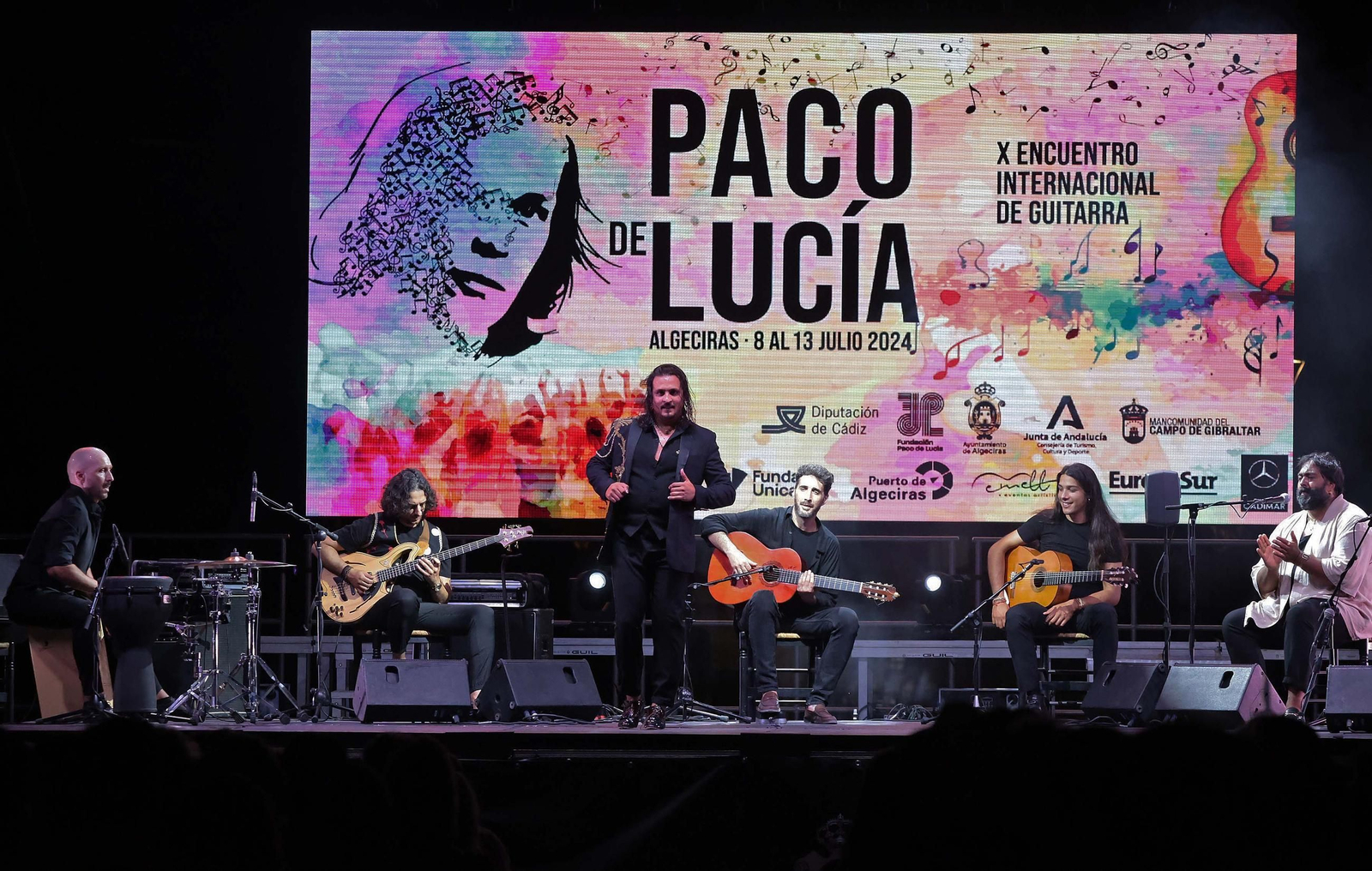 Fotos del concierto del sexteto flamenco en el Encuentro de Guitarra Paco de Lucía