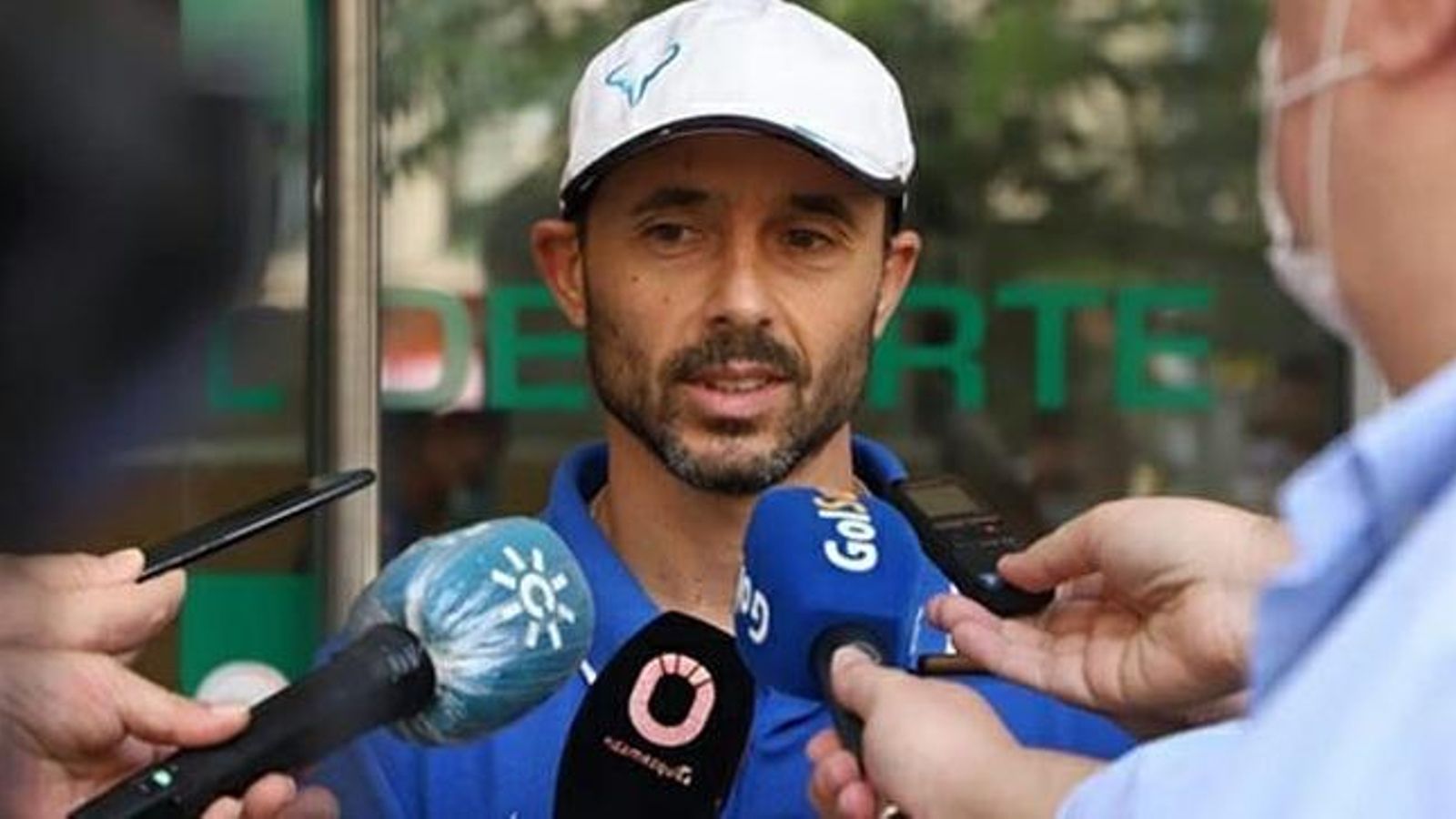 Dimas Carrasco, durante su comparecencia de prensa previa al inicio de los entrenamientos.