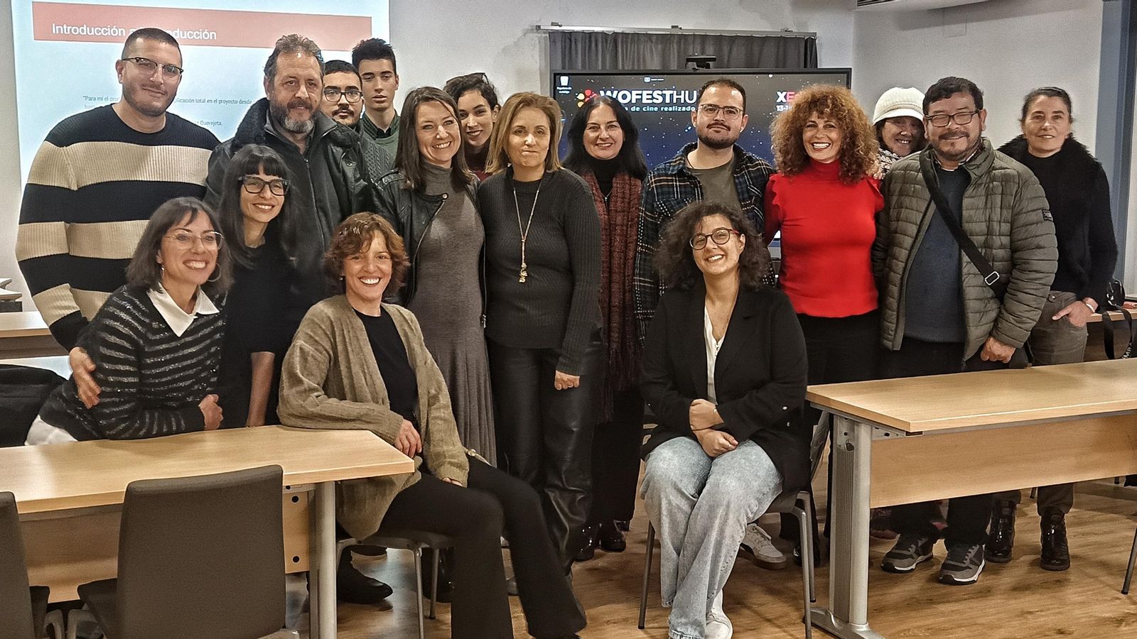 Asistentes a la clase magistral sobre la producción cinematográfica en la UNIA. Asistentes a la clase magistral sobre la producción cinematográfica en la UNIA.