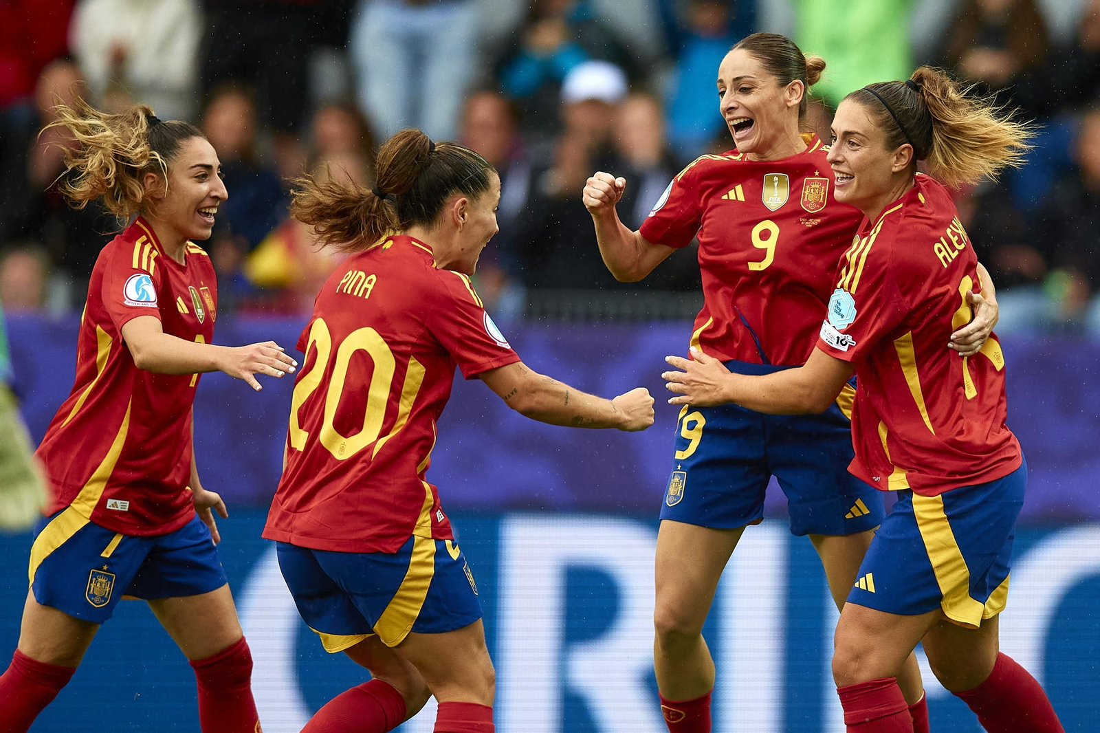 Las fotos de la goleada de España sobre Bélgica en la Eurocopa femenina