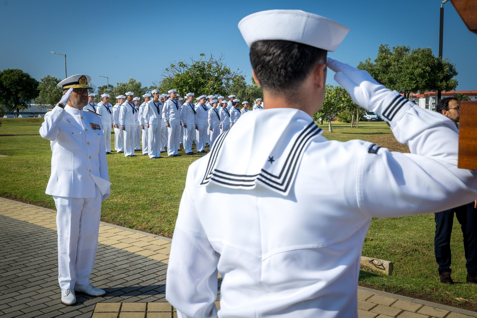 Las imágenes de la ceremonia de cambio de mando de EEUU en la Base de Rota