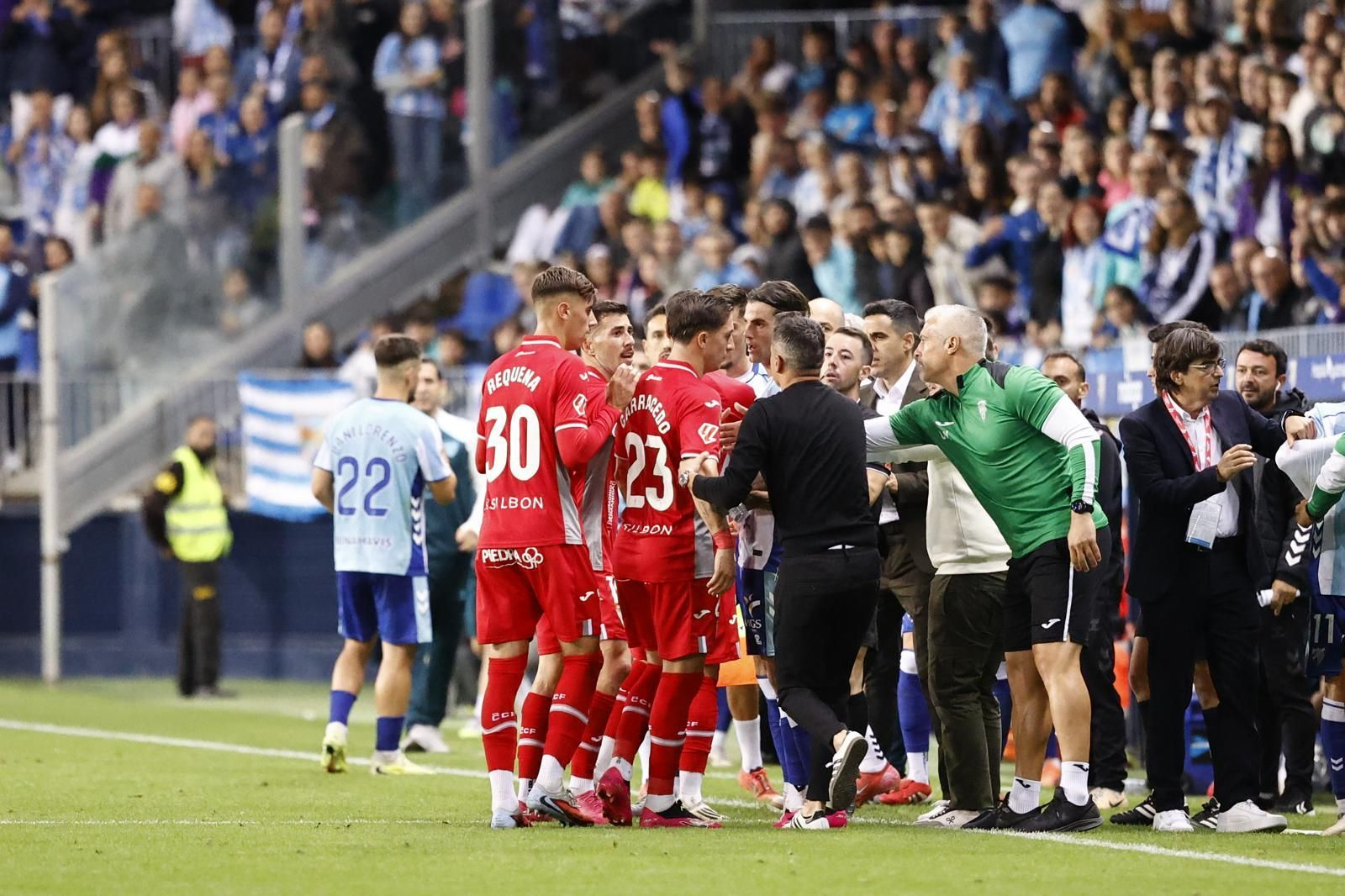 El Málaga CF-Córdoba, en fotos