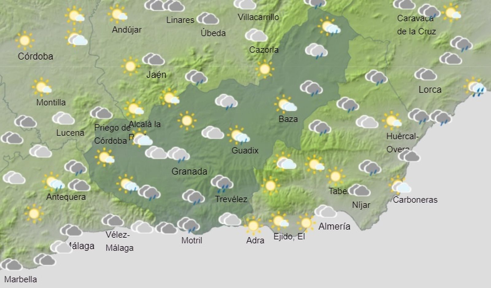 Tiempo en Granada | Regresa la estabilidad aunque los cielos estarán nubosos