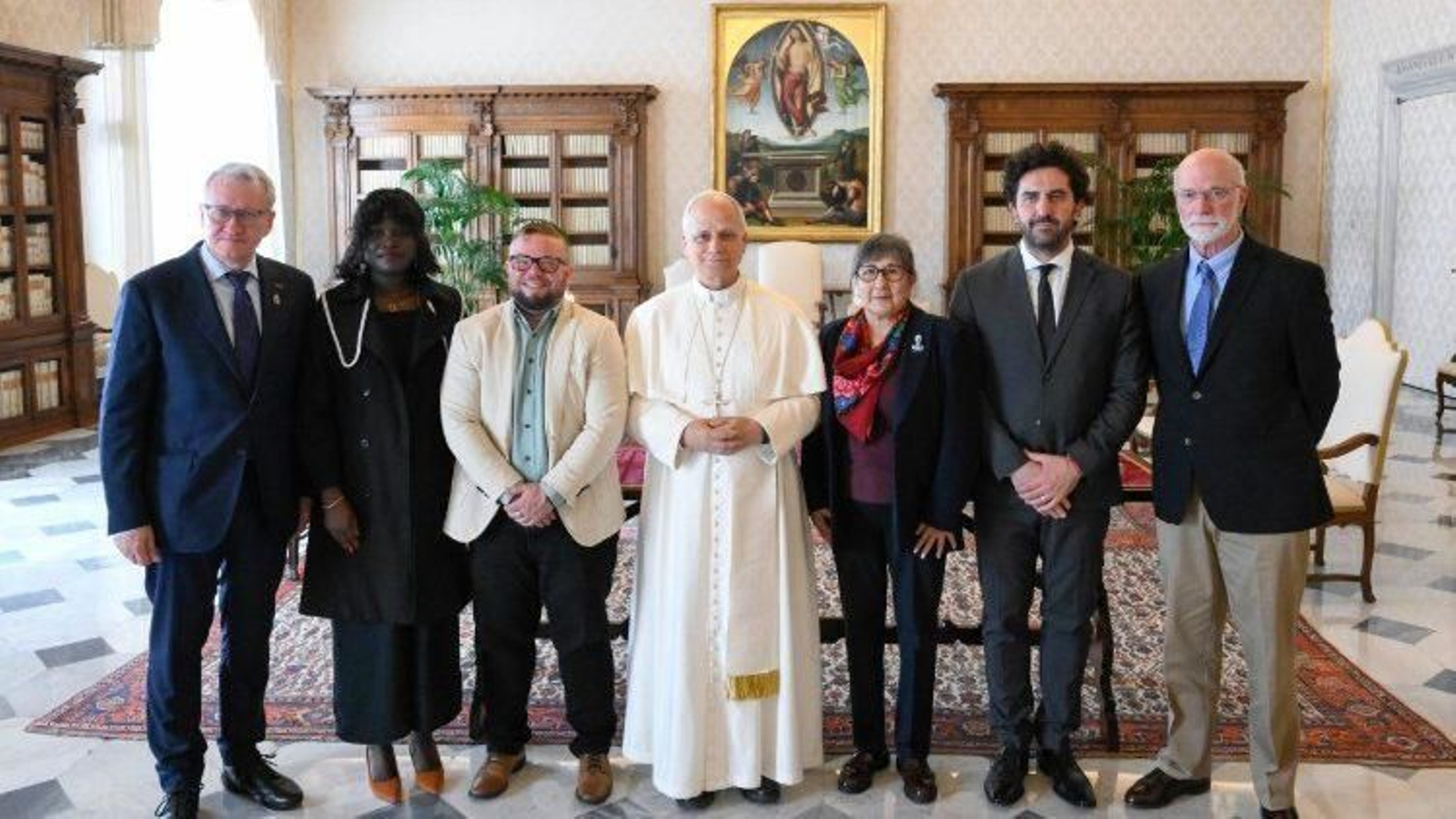 El Papa con los miembros de la Junta Directiva de la ECA.
