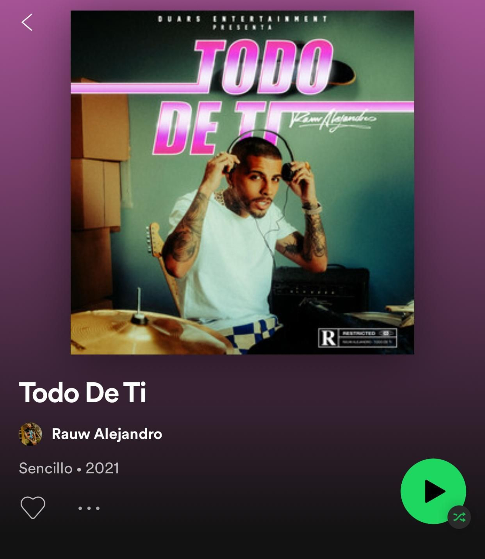 'Todo de ti' de Rauw Alejandro se convierte en la canción más escuchada del verano en España