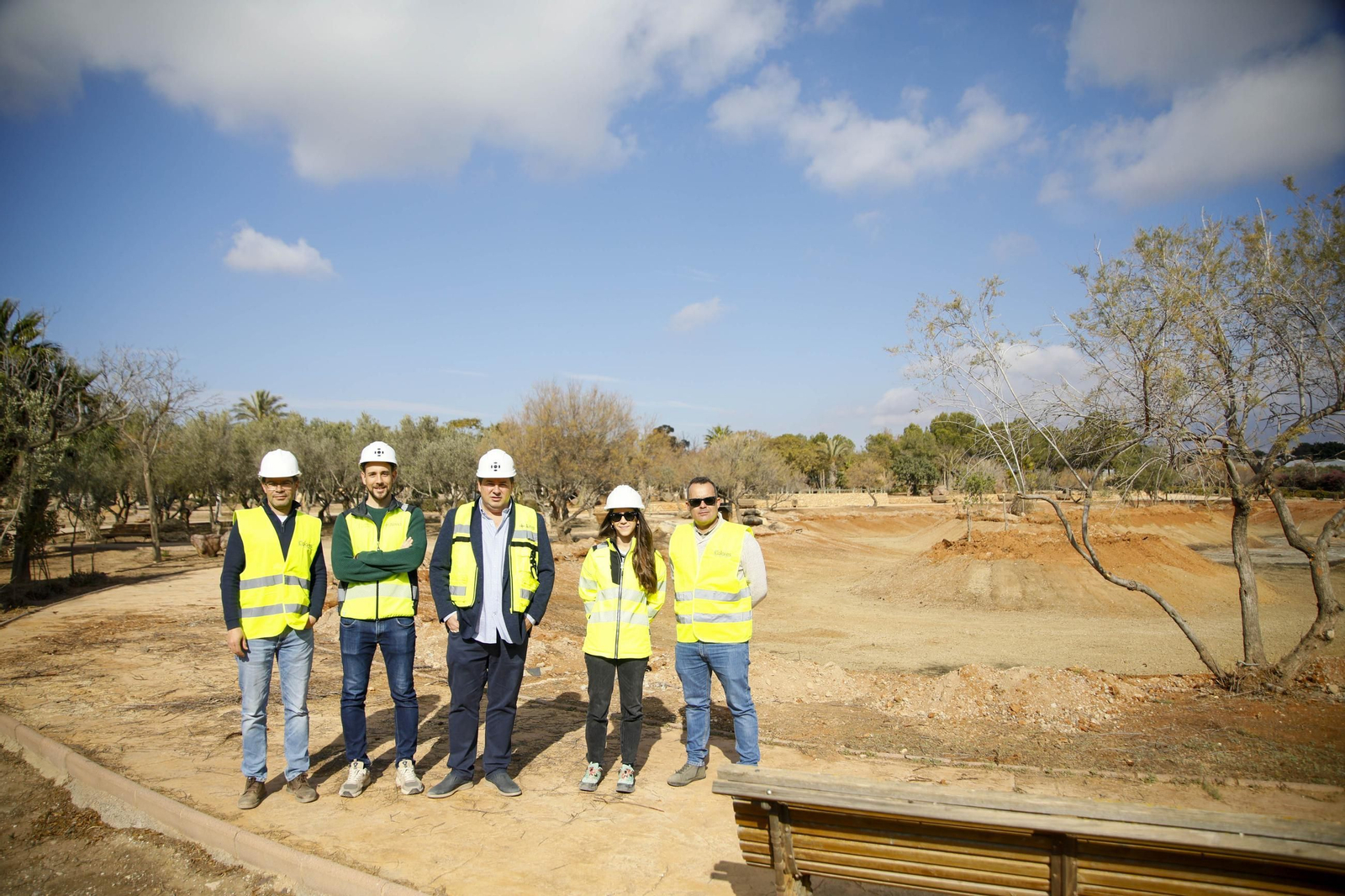 Imágenes de las obras en el parque del Boticario de Almería