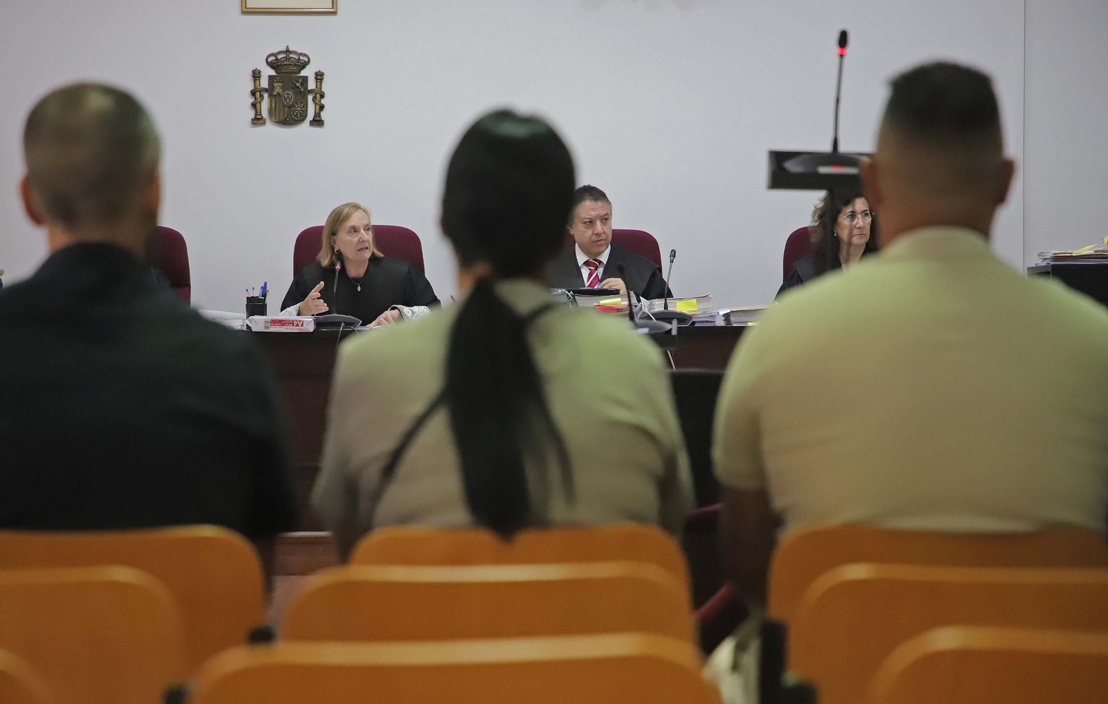 Fotos de la primera sesión del juicio por el naufragio del Rúa Mar en Algeciras