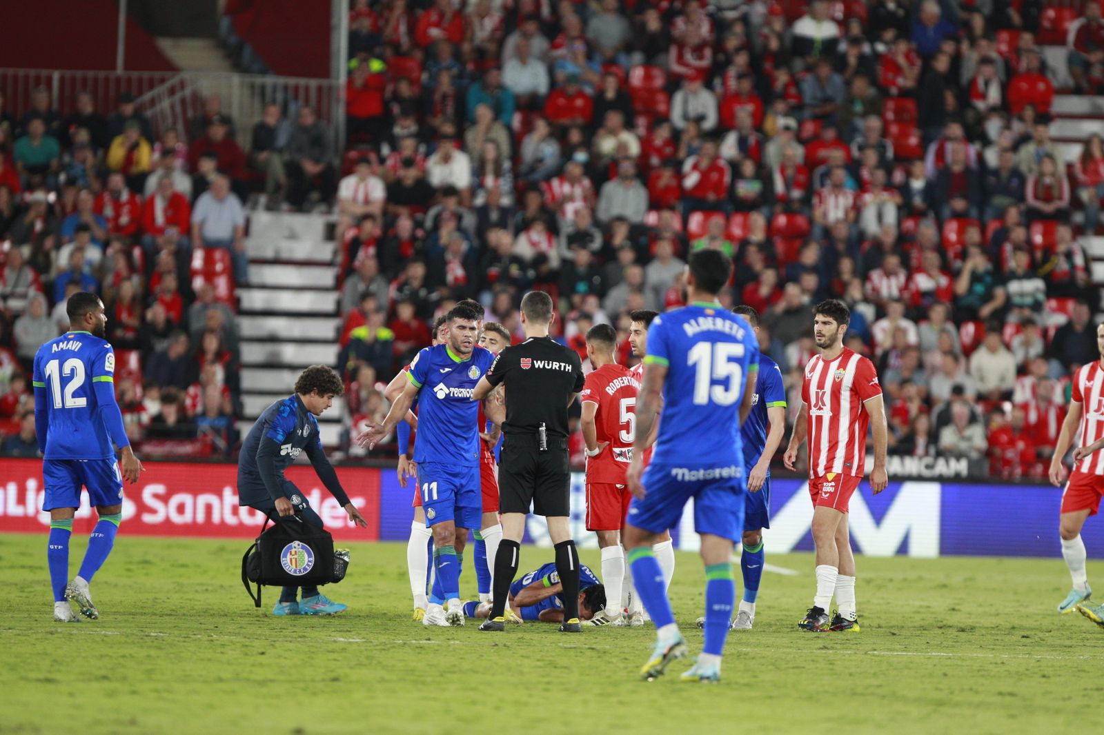 Imágenes del partido de fútbol U.D. Almería-Getafe C.F.