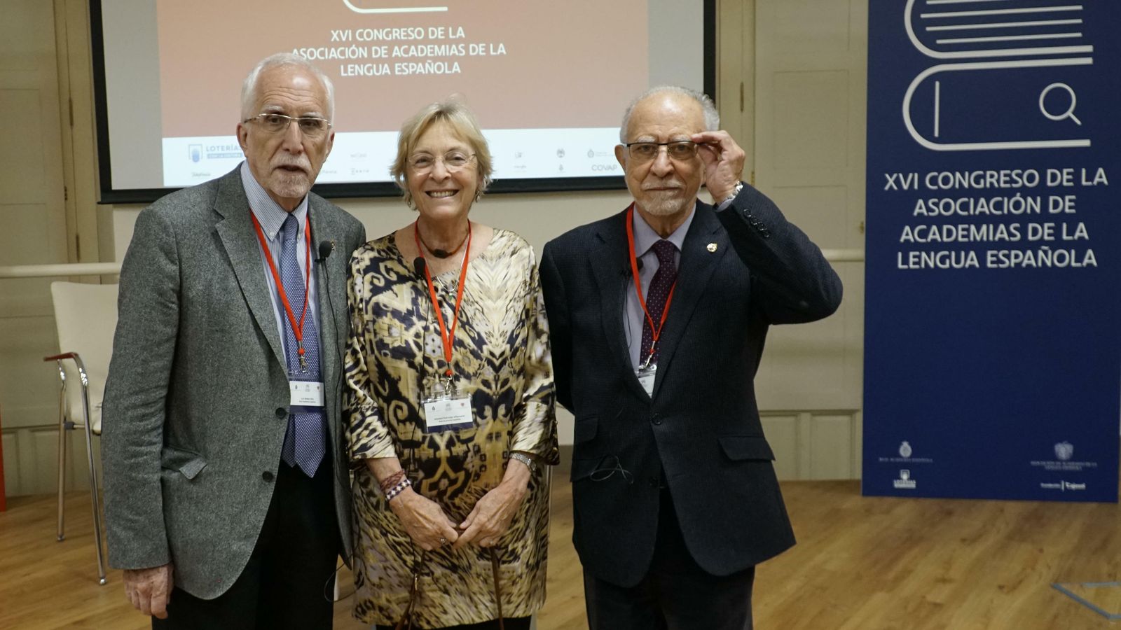 Con Luis Mateo Díez y José María Merino en el Congreso de la Asale.