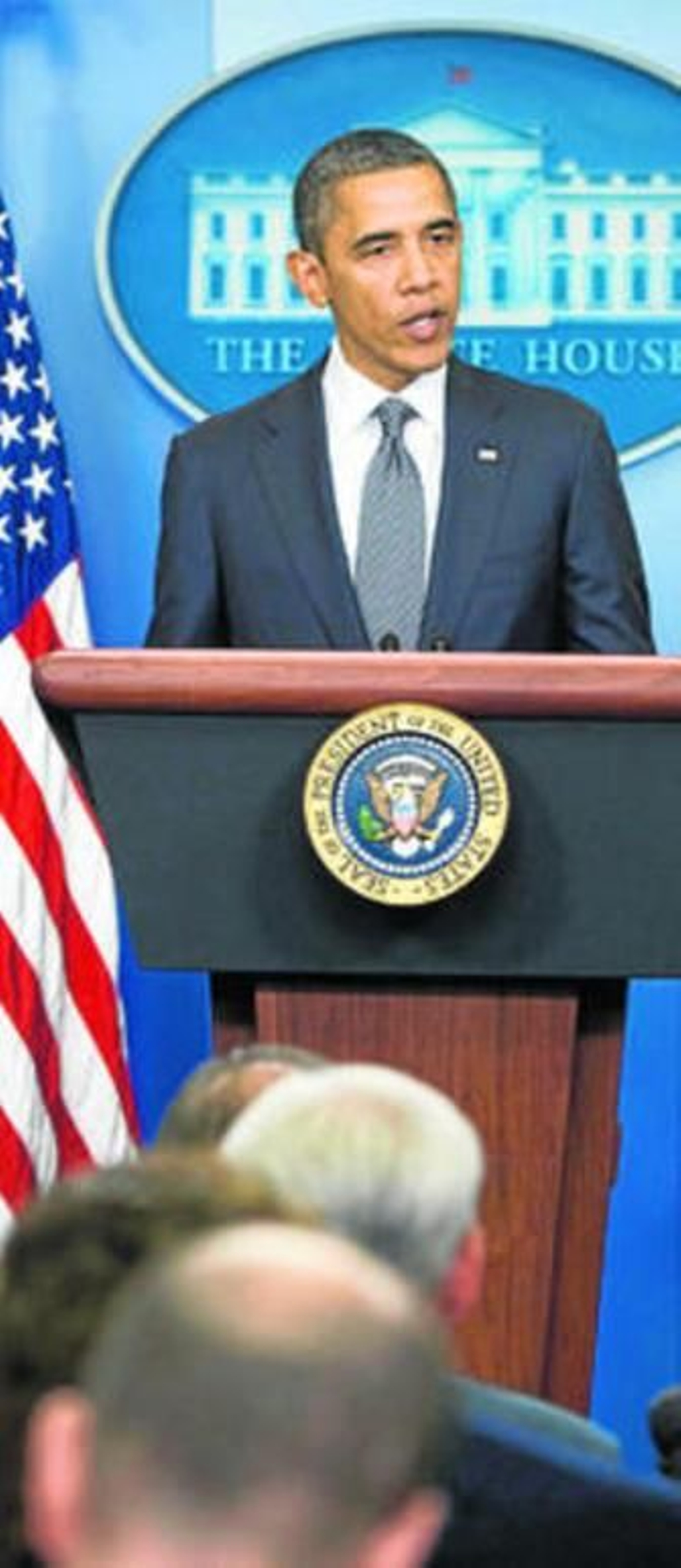 Obama, ante la prensa el pasado viernes.