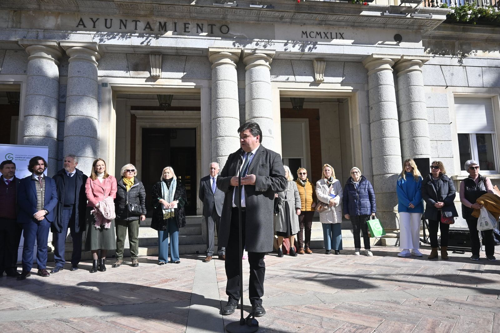Imágenes de la lectura del llamamiento, del Día Mundial contra el Cancer.