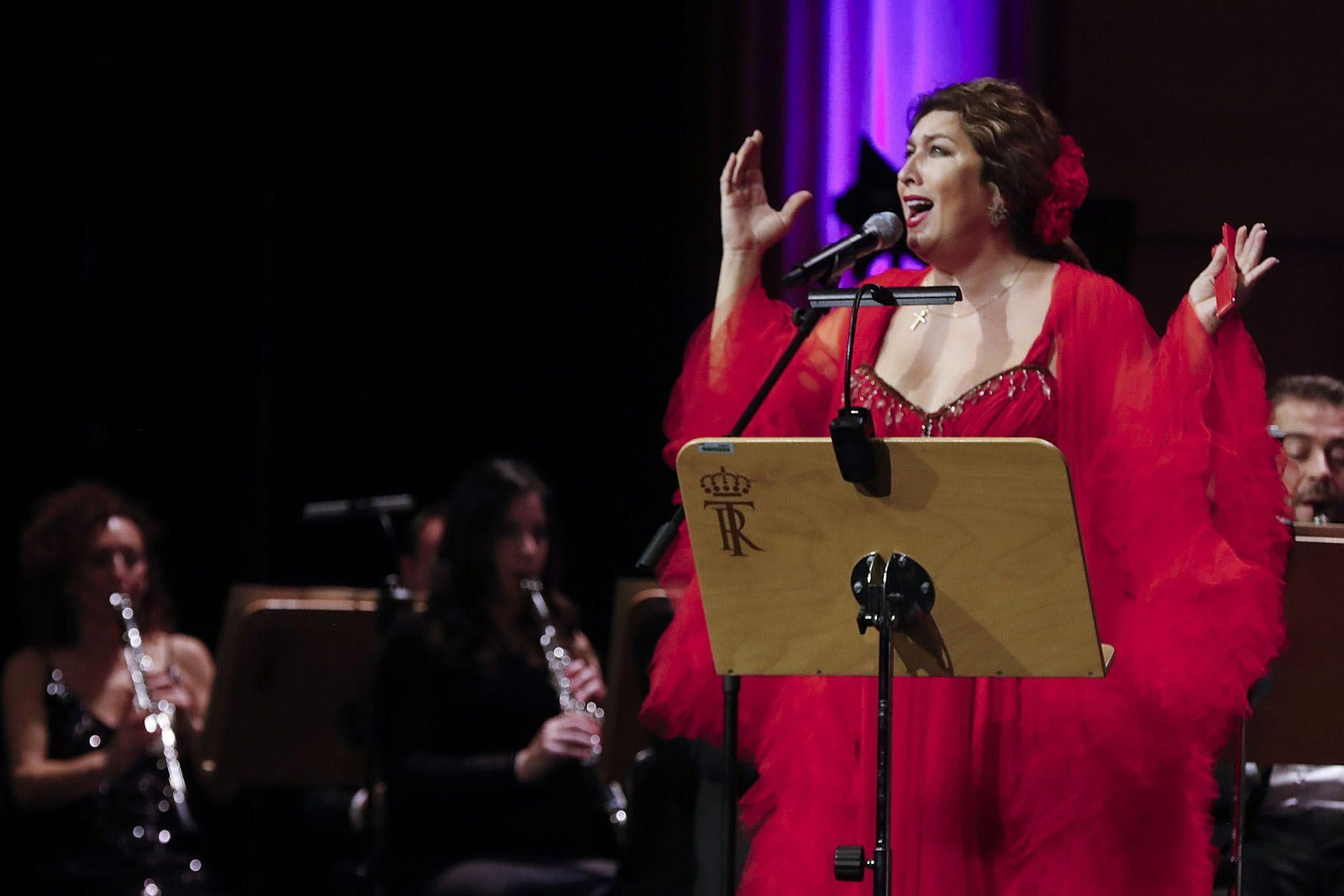 Morente durante el concierto en Madrid