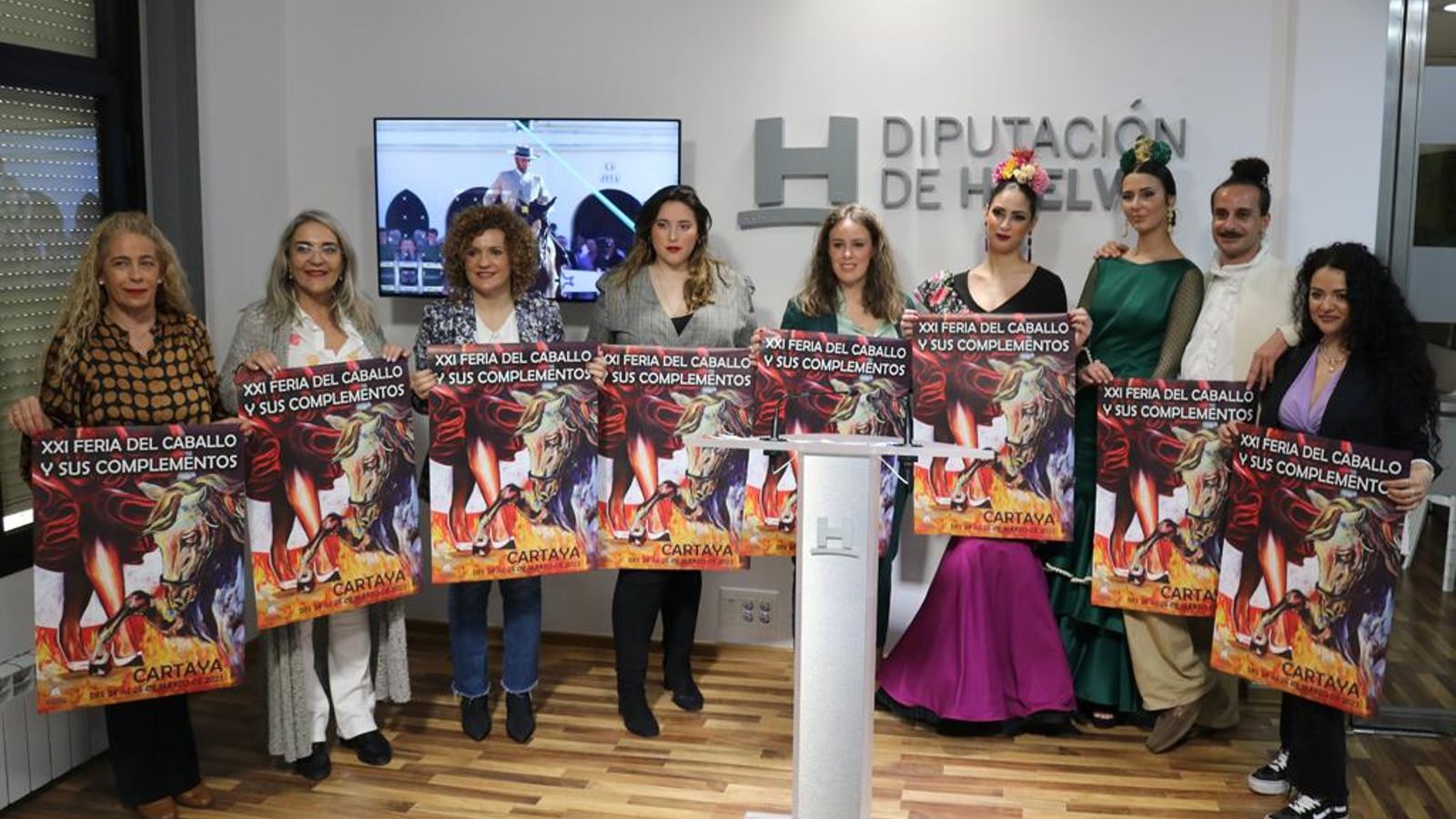 Presentación de la Feria del Caballo de Cartaya en Diputación.