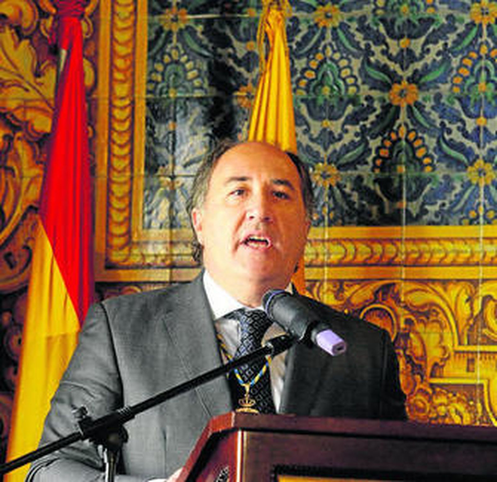 José Ignacio Landaluce, durante su turno de palabra.