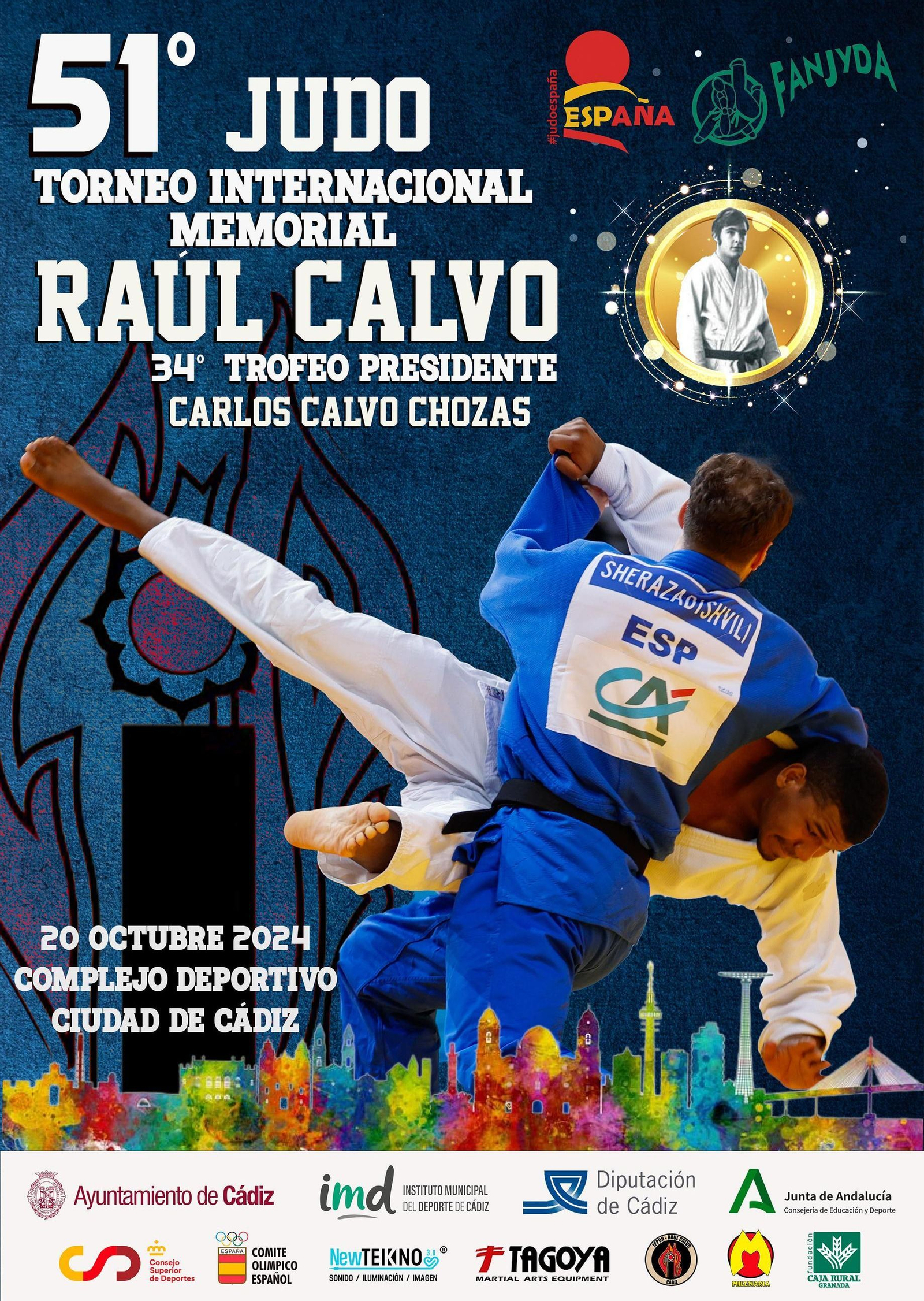Cartel anunciador de la 51 edición del Torneo Internacional Memorial Raúl Calvo Cartel anunciador de la 51 edición del Torneo Internacional Memorial Raúl Calvo