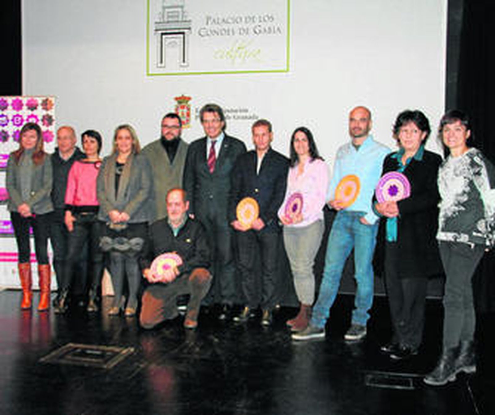 Los ganadores del certamen, ayer en los Condes de Gabia.