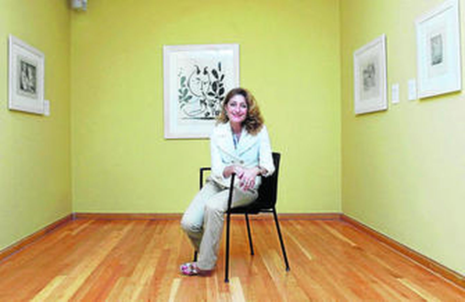 Lourdes Moreno, en la Fundación Picasso-Casa Natal.