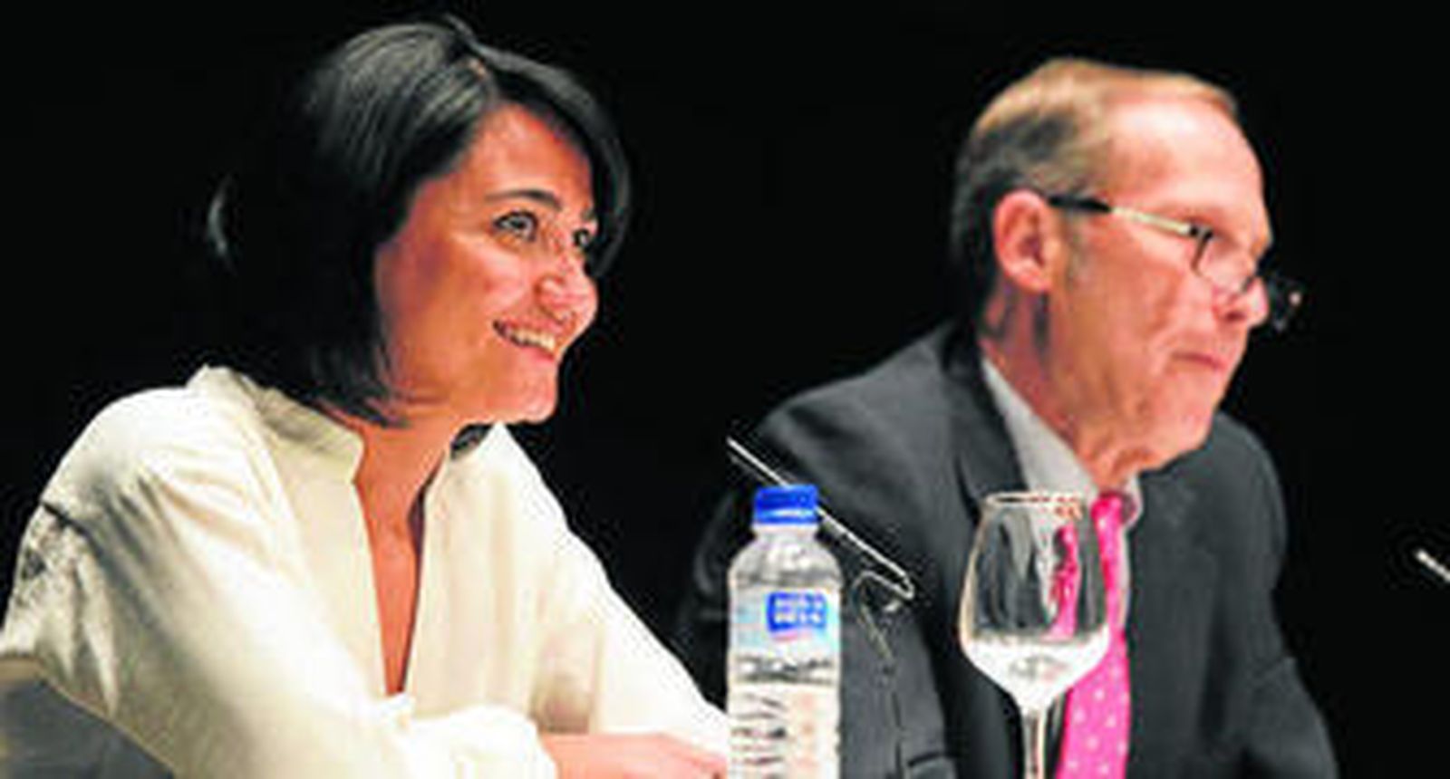 La periodista, durante la presentación de su libro.