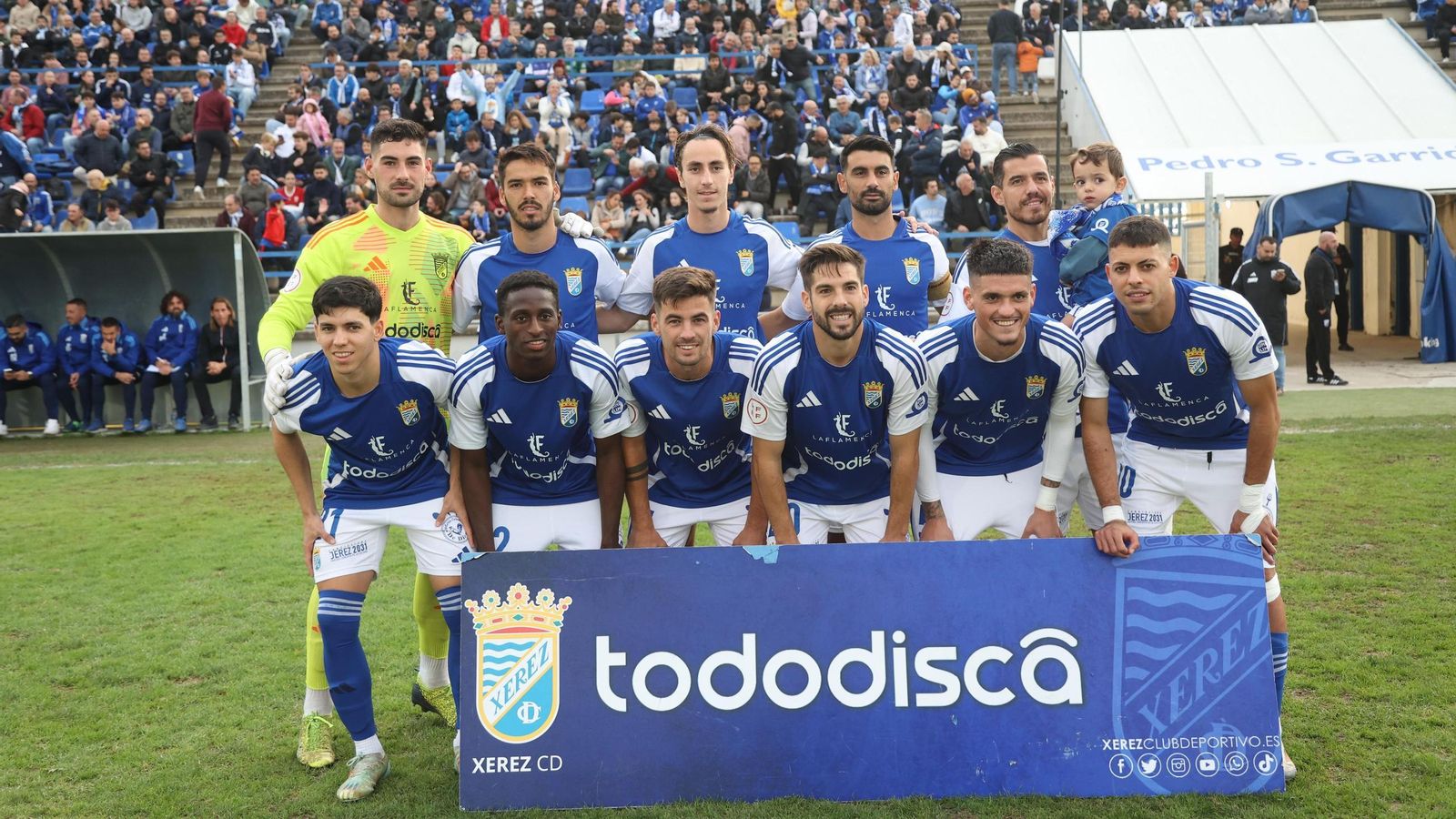 Once que presentó el Xerez CD ante la Balona en el Pedro Garrido.
