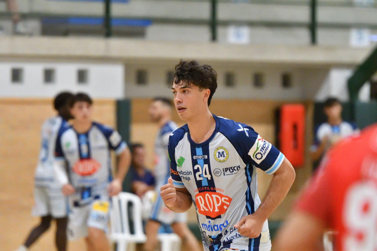 Víctor Barderas, con el Trops Málaga