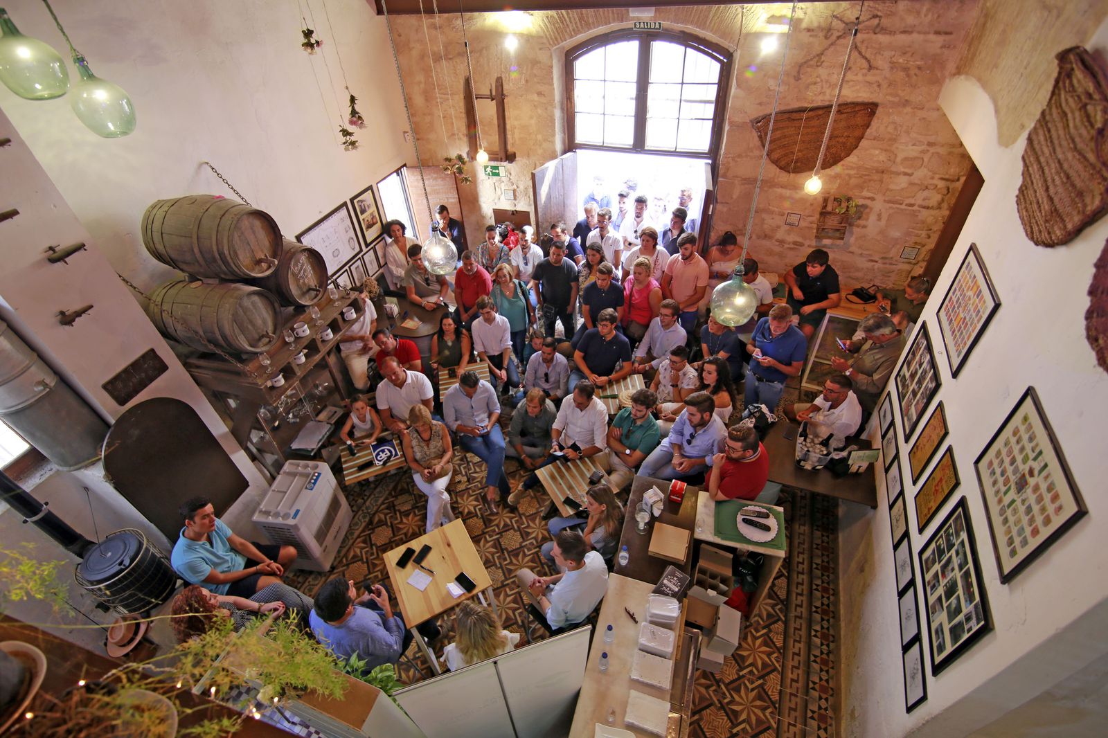 Un instante del encuentro jóvenes organizado por el PP al que asistió Ana Mestre.