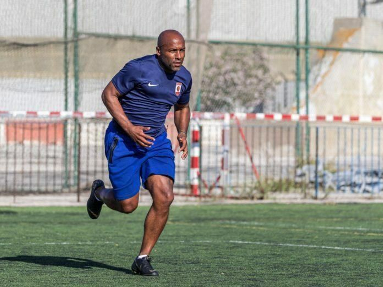 Julian Joachim, en un entrenamiento con su nuevo equipo