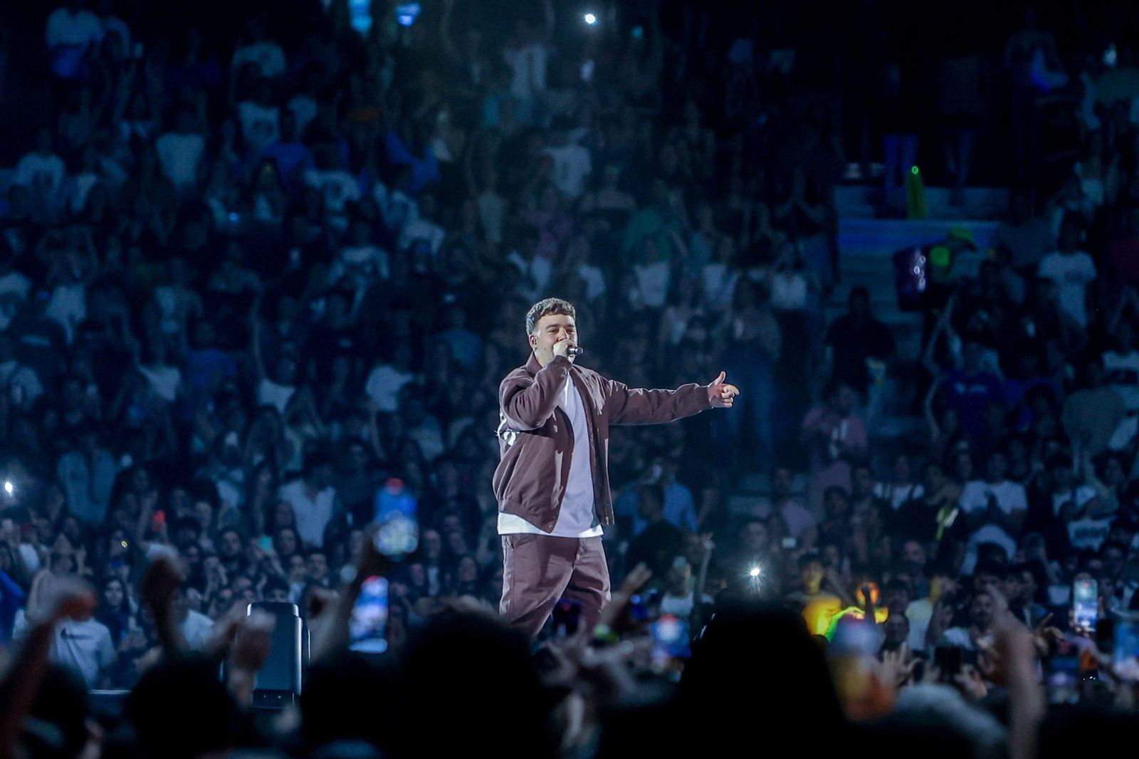 Quevedo, durante un concierto.