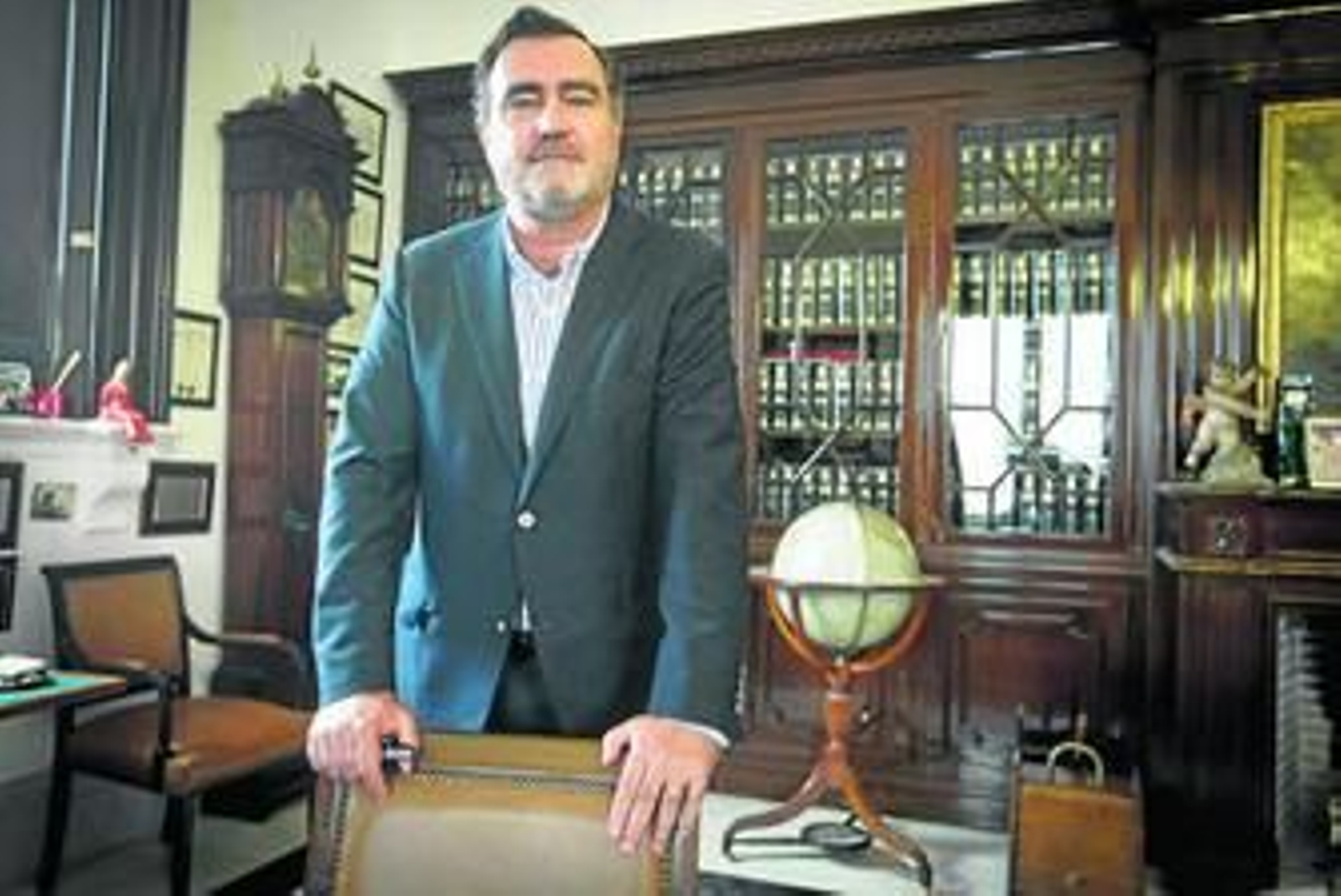 José Ramón Estévez, en su despacho de la bodega Real Tesoro.