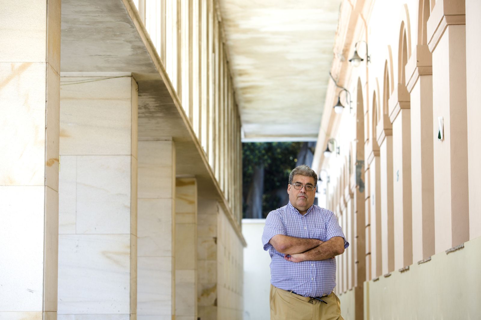 Javier Miranda, director de Alcances, en el Baluarte de la Candelaria.