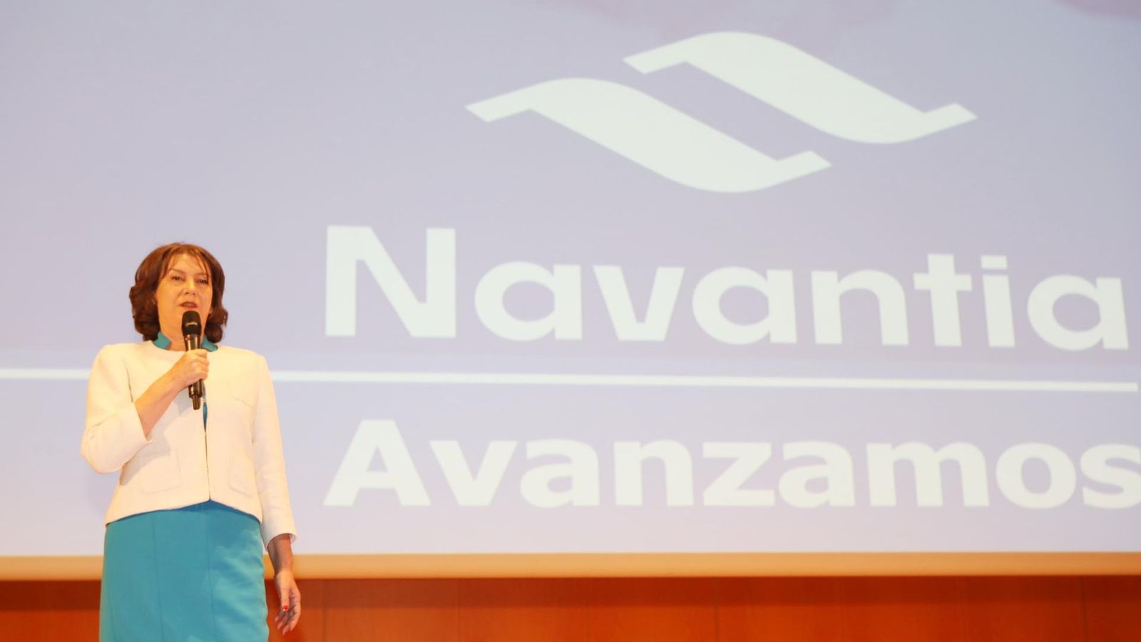La presidenta de Navantia, Susana de Sarriá, durante el acto celebrado en Cádiz este jueves.