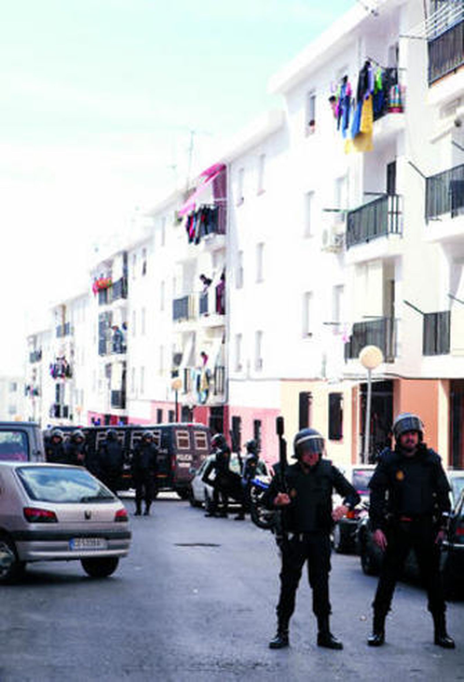 El despliegue afectó a toda la zona de Huerta Carrasco.