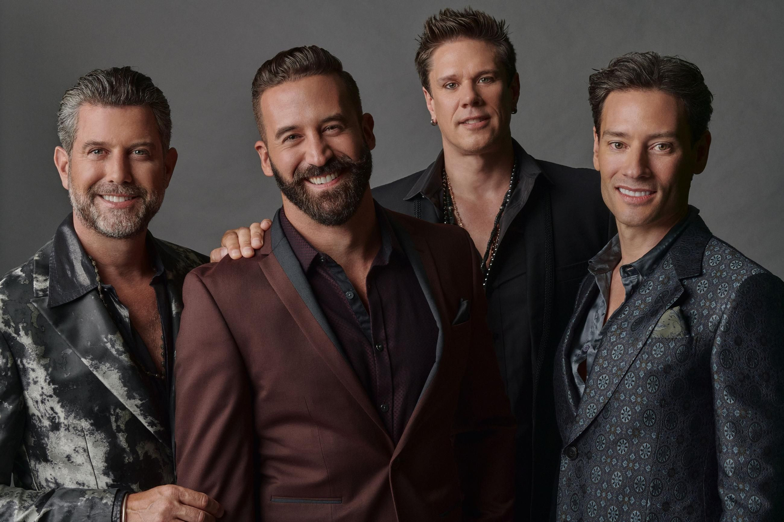 El cantante suizo Urs Bühler (a la derecha), junto al resto de miembros de Il Divo.
