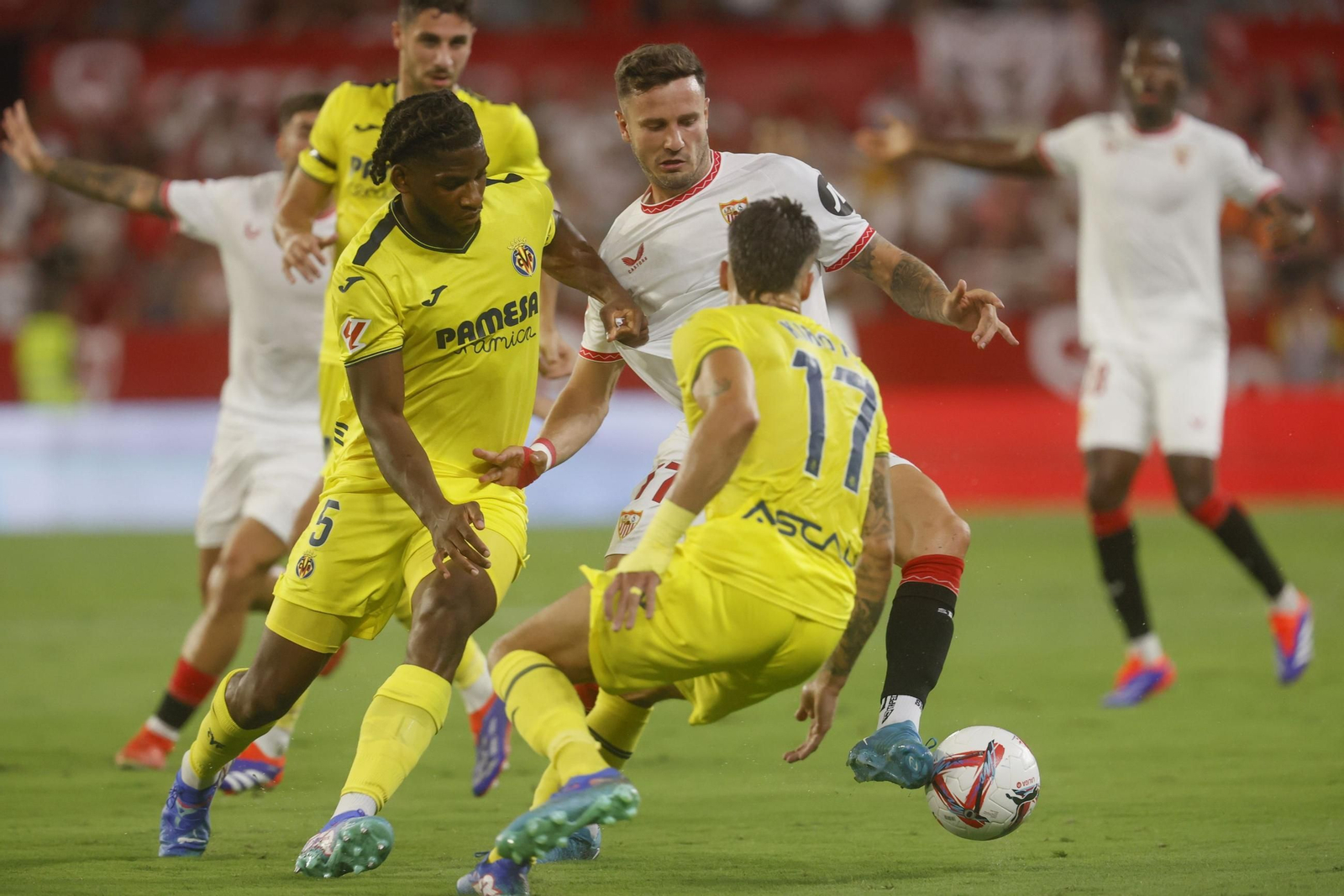 Las imágenes del Sevilla FC - Villarreal CF