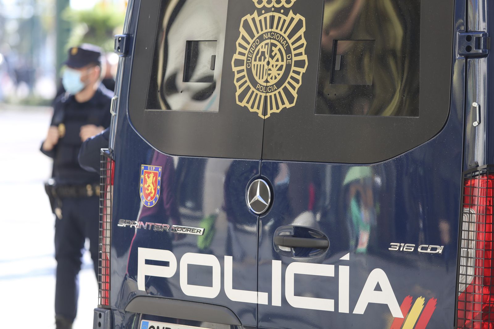 Furgón de la Policía Nacional, en una imagen de archivo.