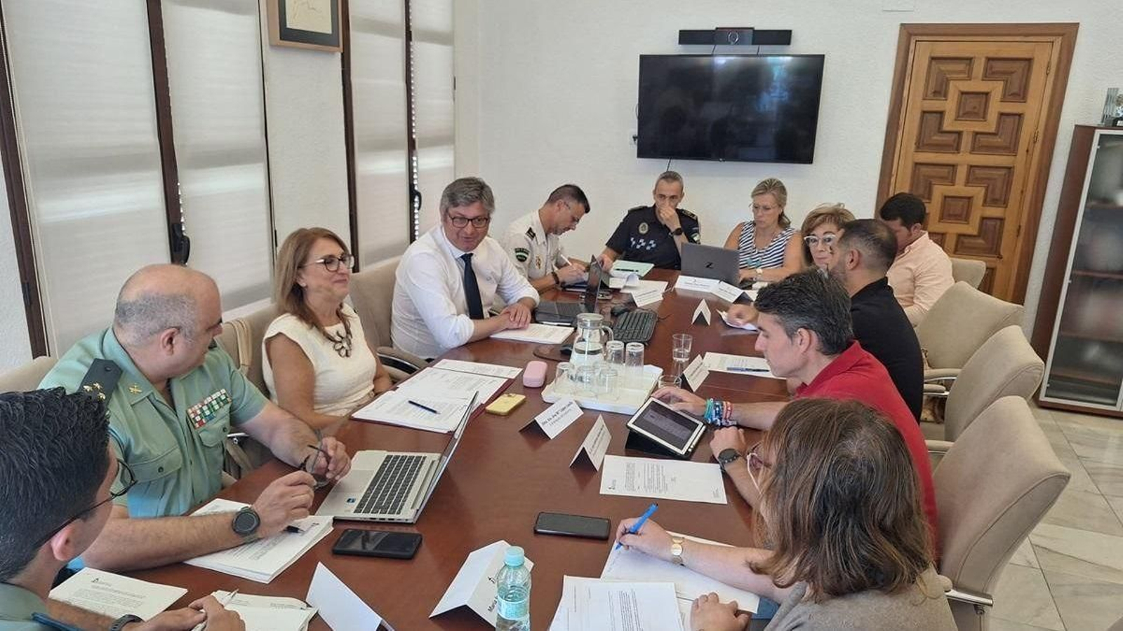 Junta local de seguridad de Puente Genil del pasado mes de julio.