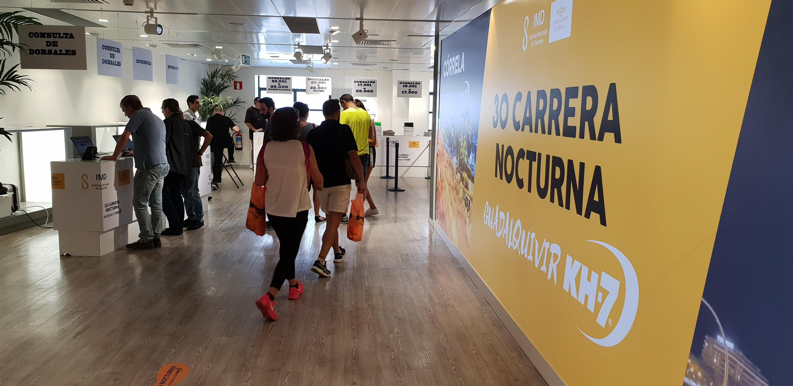 Mostradores de la carrera.