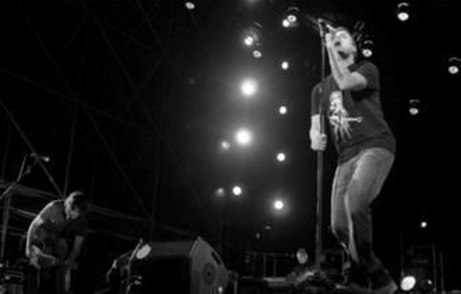 La banda madrileña, durante un momento de su actuación.