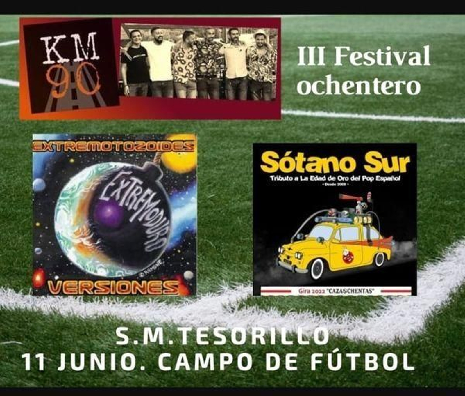 Cartel anunciador del festival ochentero de Tesorillo