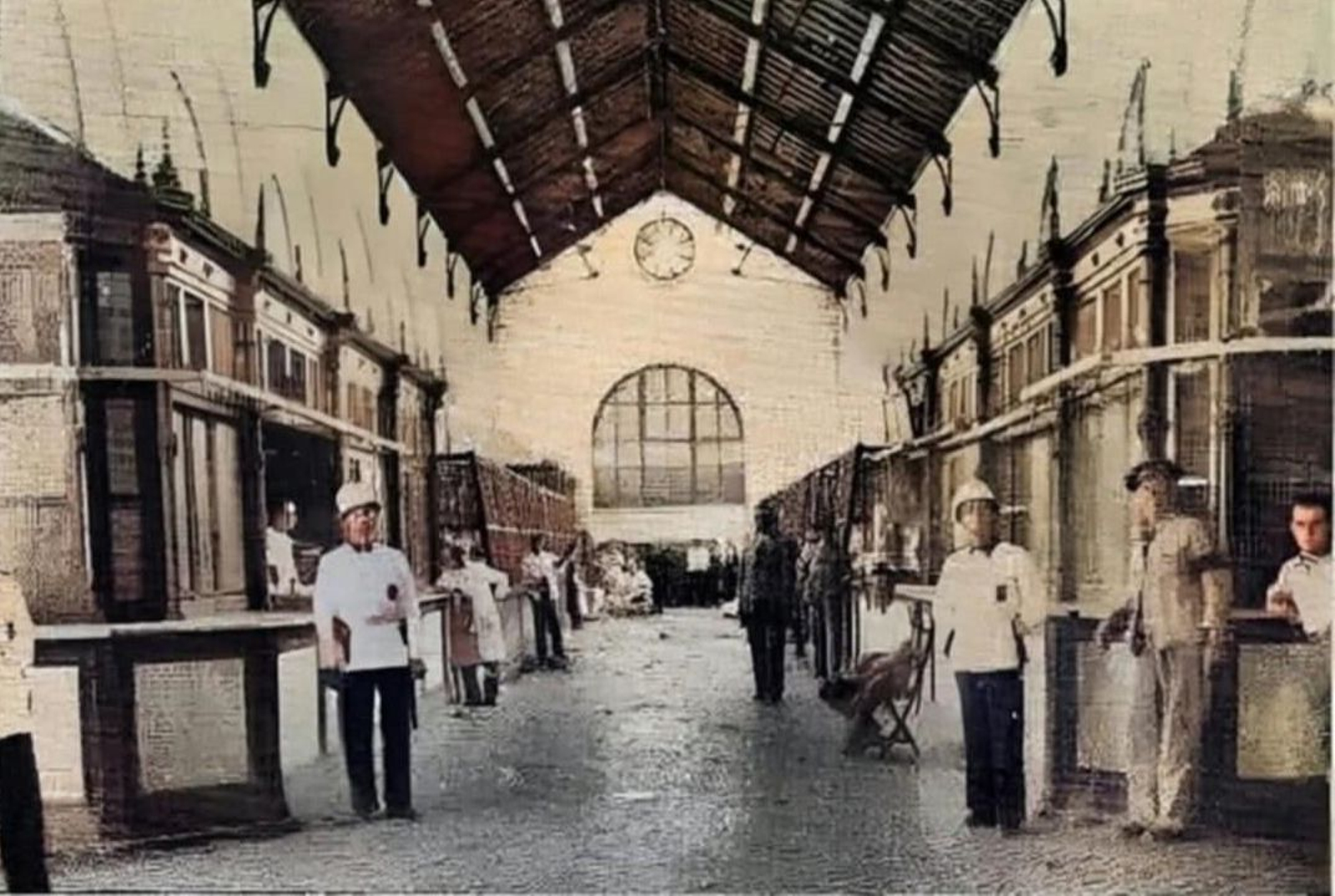 Interior de la plaza en 1940. Interior de la plaza en 1940.