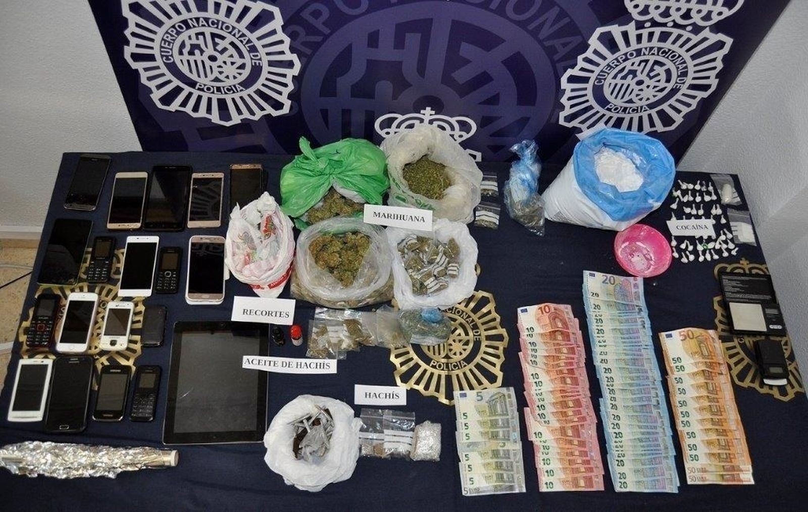 Los efectos intervenidos en la operación.