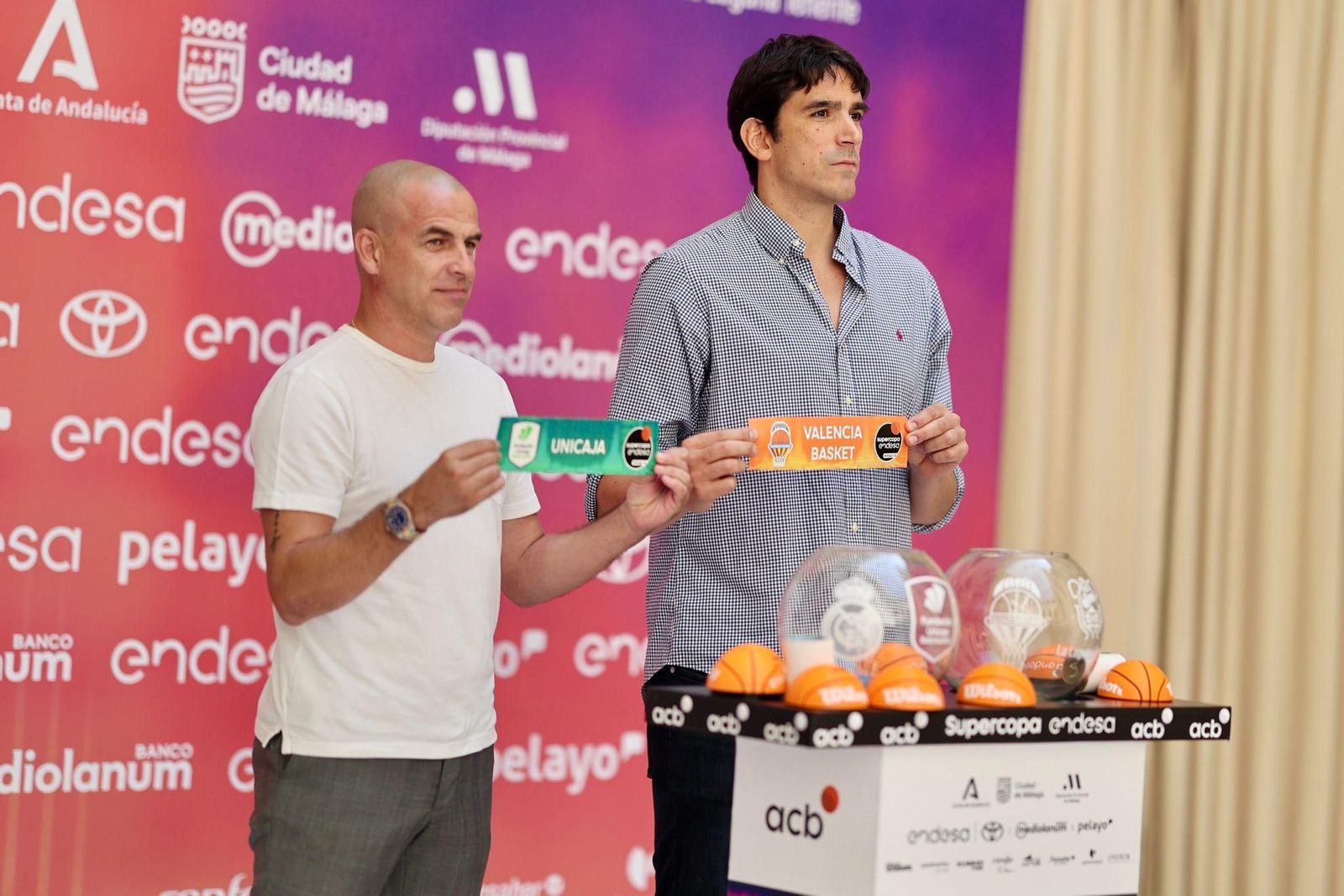 Las fotos del sorteo de Supercopa con mucho VIP: Duda, Carlos Suárez, Sergio Rodríguez...