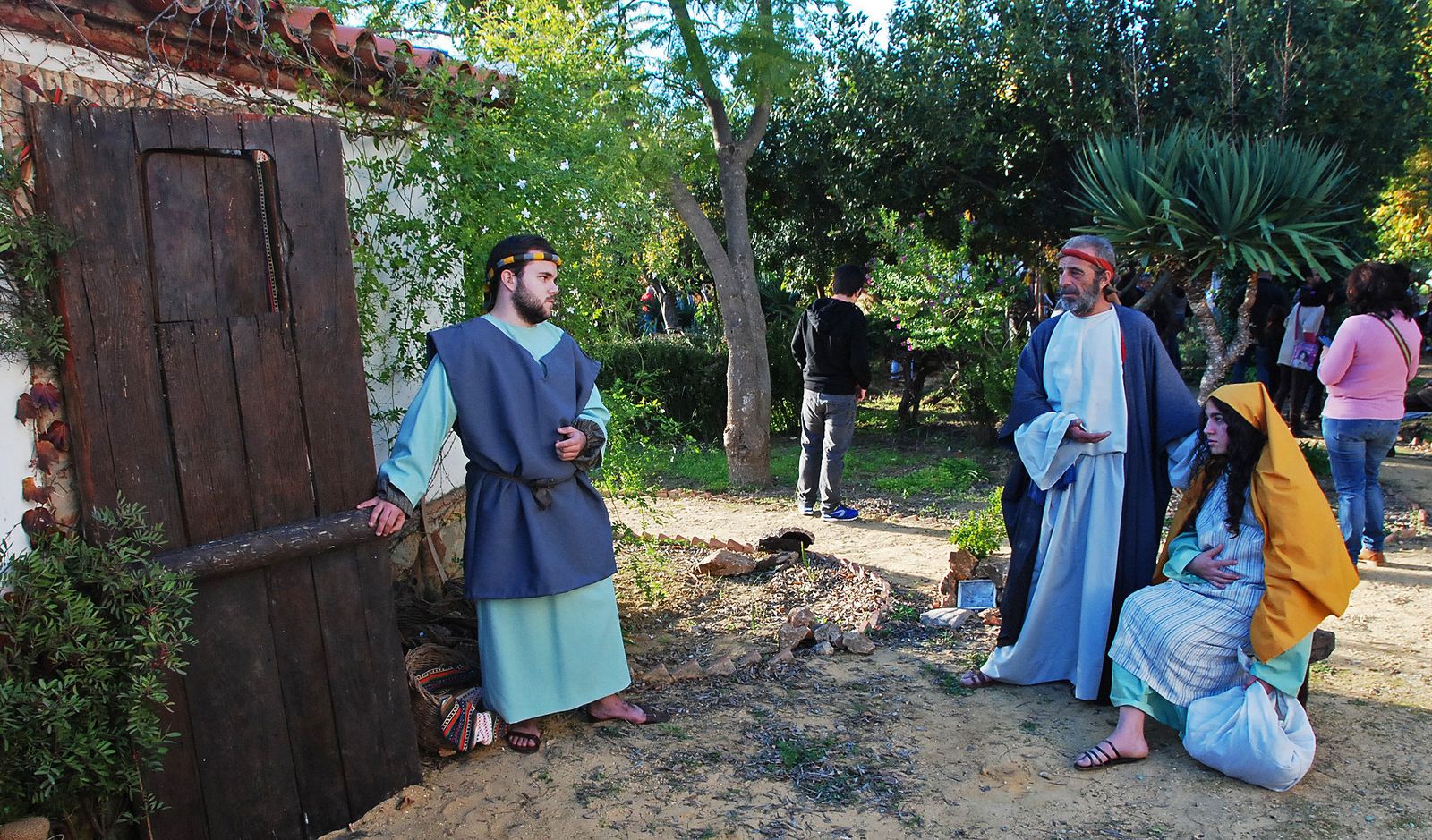 Una de las escenas del Belén Viviente.