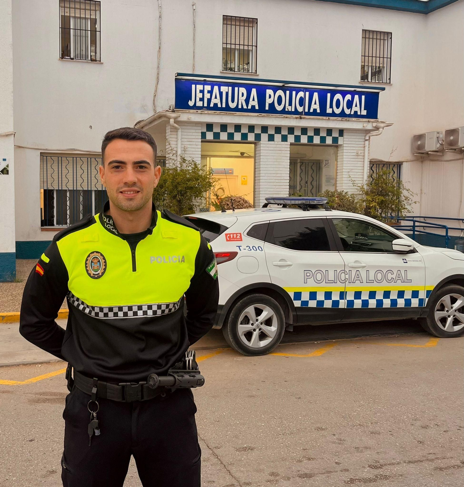 Iván Mérida, policía local en prácticas. Iván Mérida, policía local en prácticas.